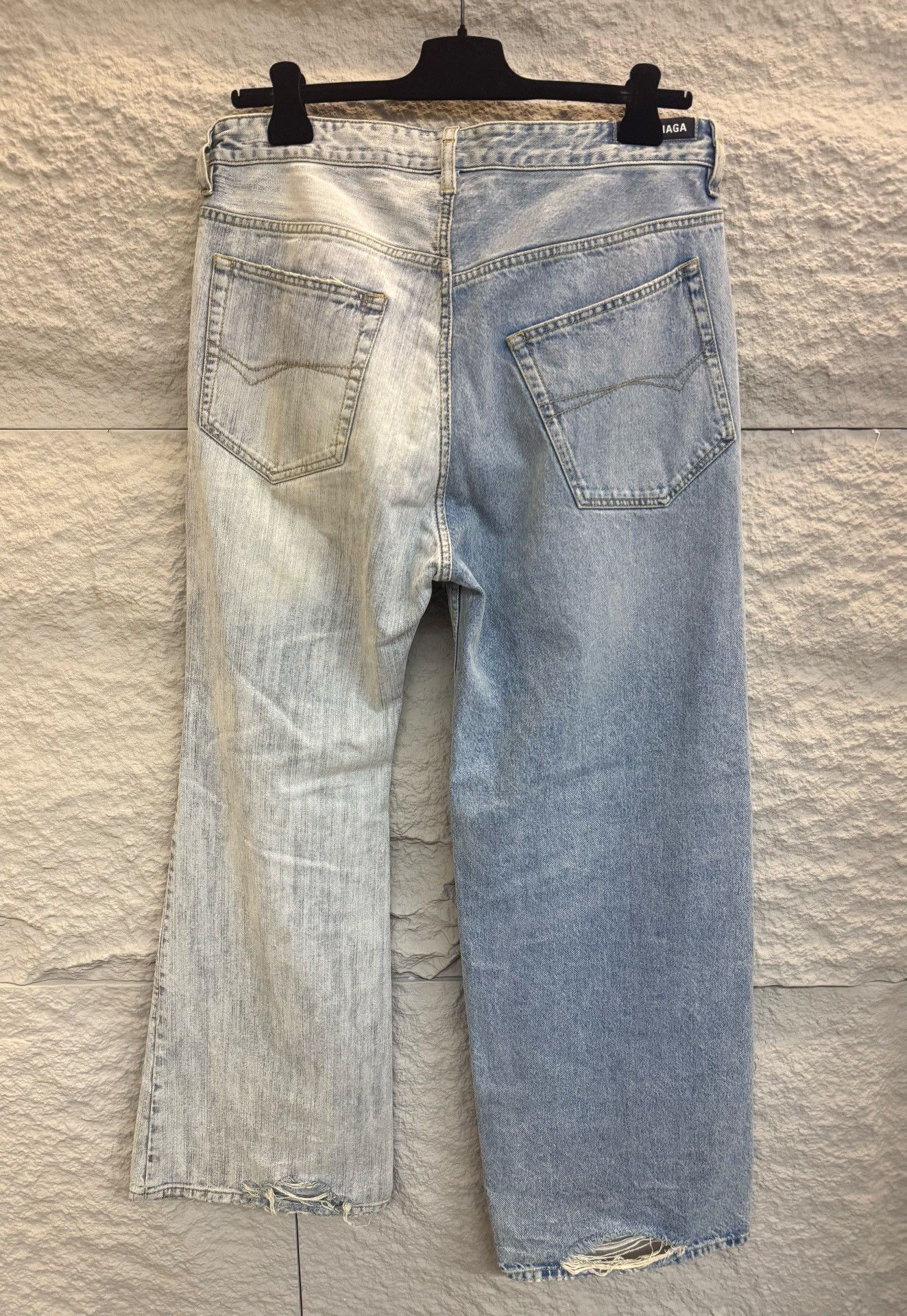 Balenciaga Balenciaga Two-Tone Drawcord Jeans Size M Size US 32 / EU 48 - 4 Thumbnail