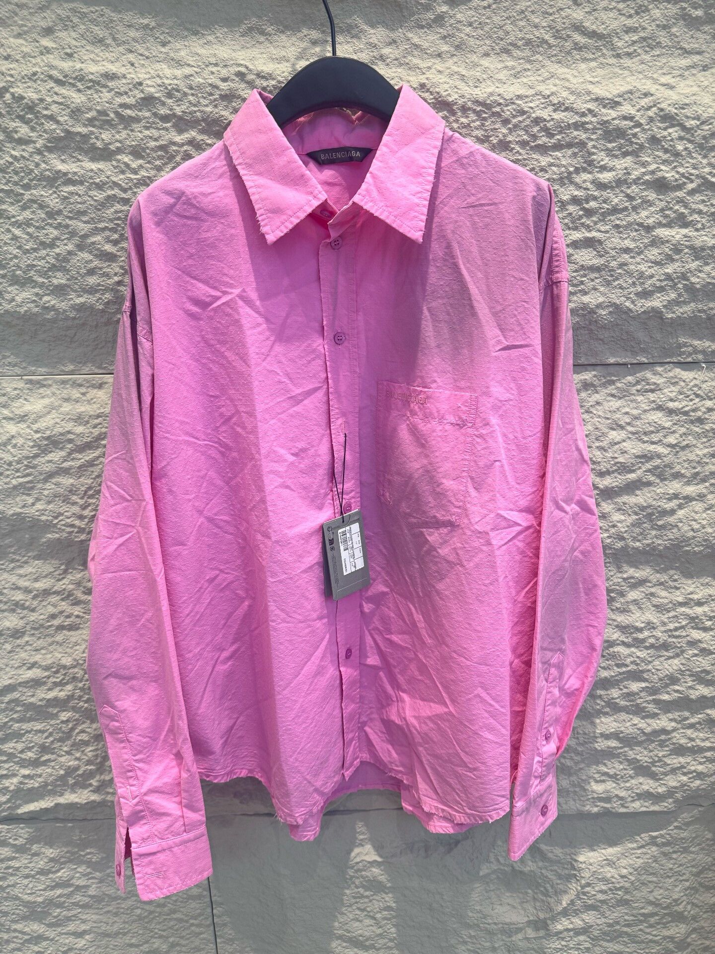 Balenciaga Balenciaga Embroidered Logo Button Up Shirt F34 Size XS / US 0-2 / IT 36-38 - 2 Thumbnail