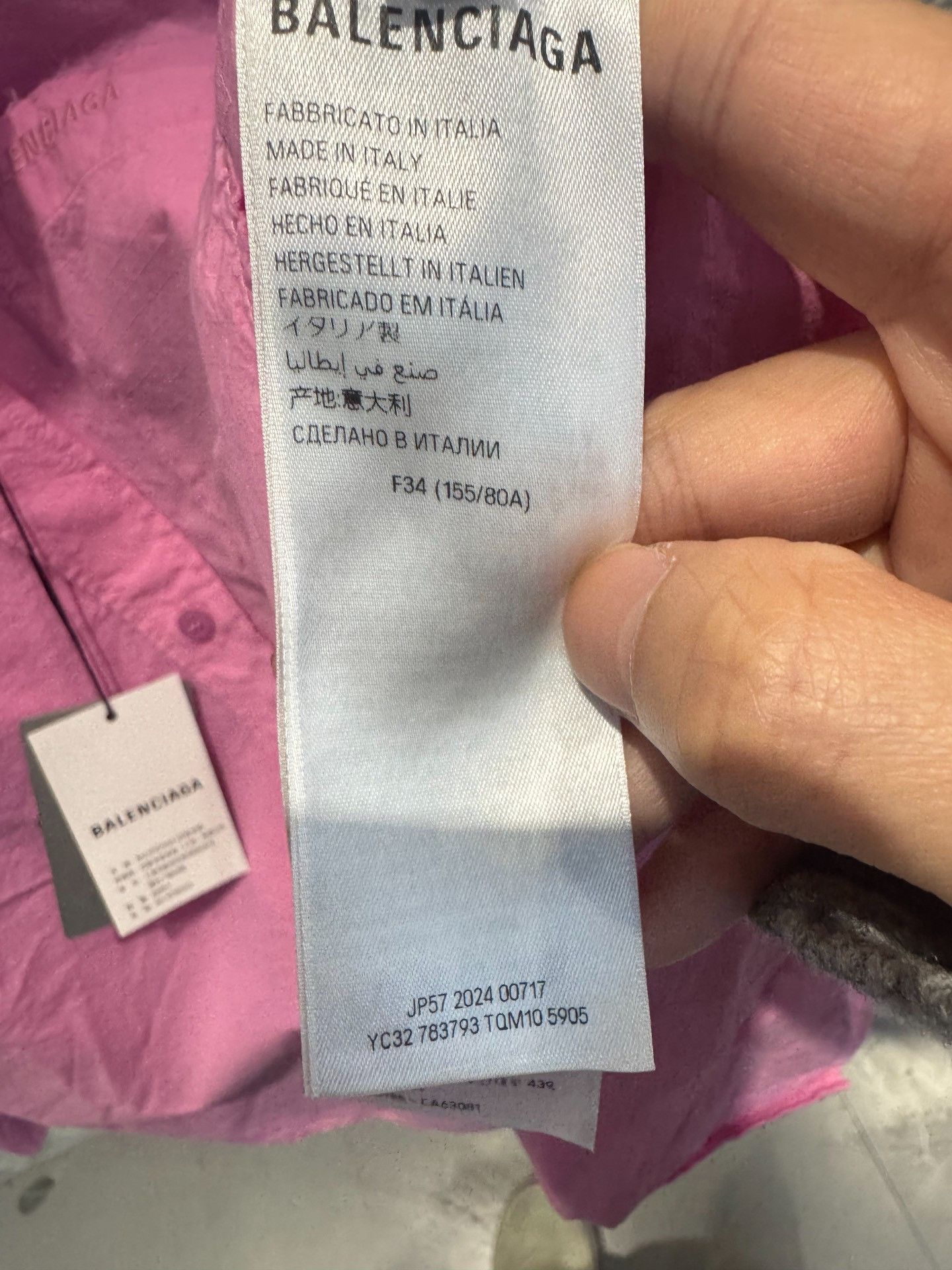 Balenciaga Balenciaga Embroidered Logo Button Up Shirt F34 Size XS / US 0-2 / IT 36-38 - 5 Thumbnail