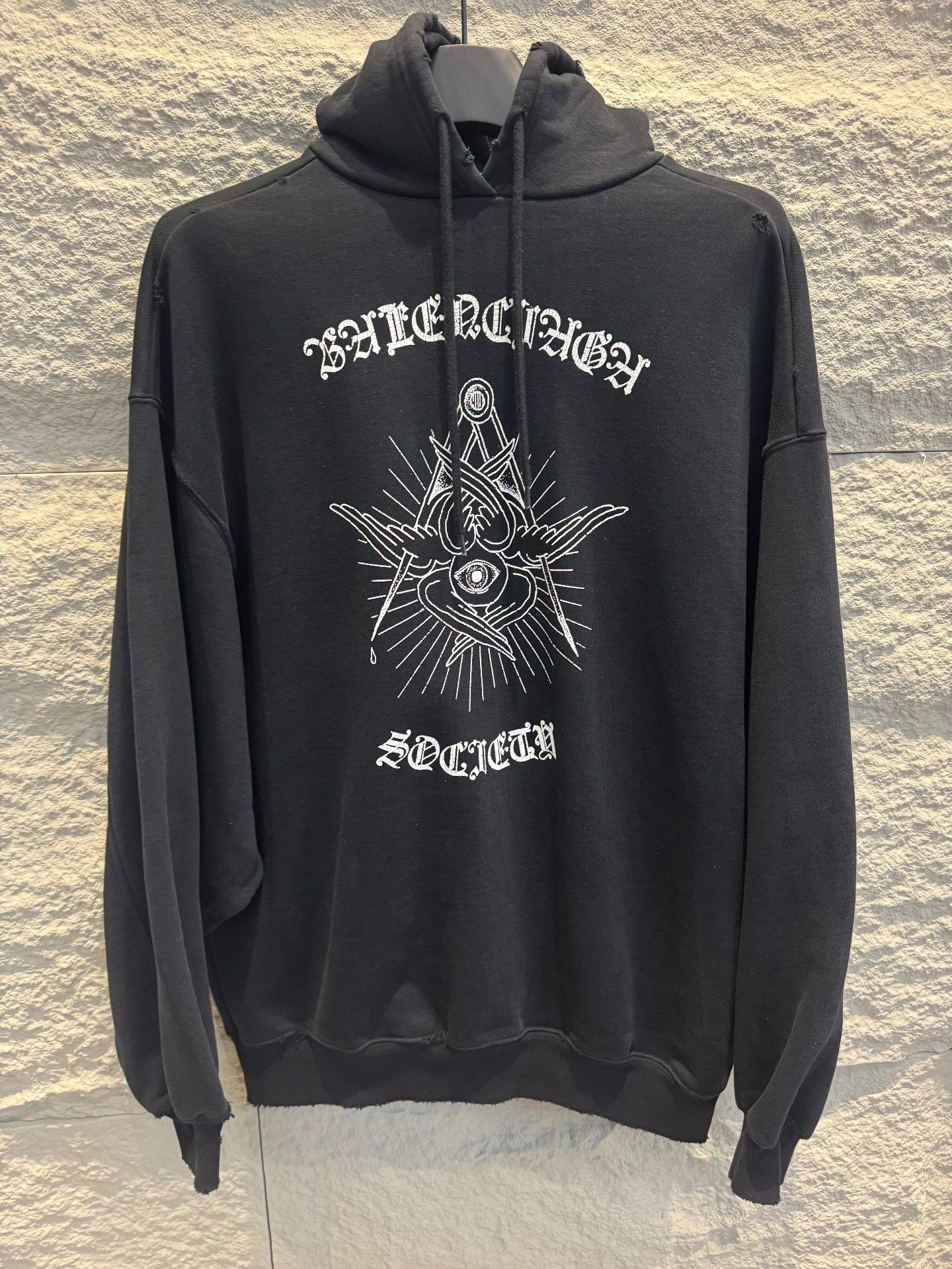 Balenciaga Balenciaga Society Graphic Hoodie US XXS Size US XXS / EU 40 - 2 Thumbnail