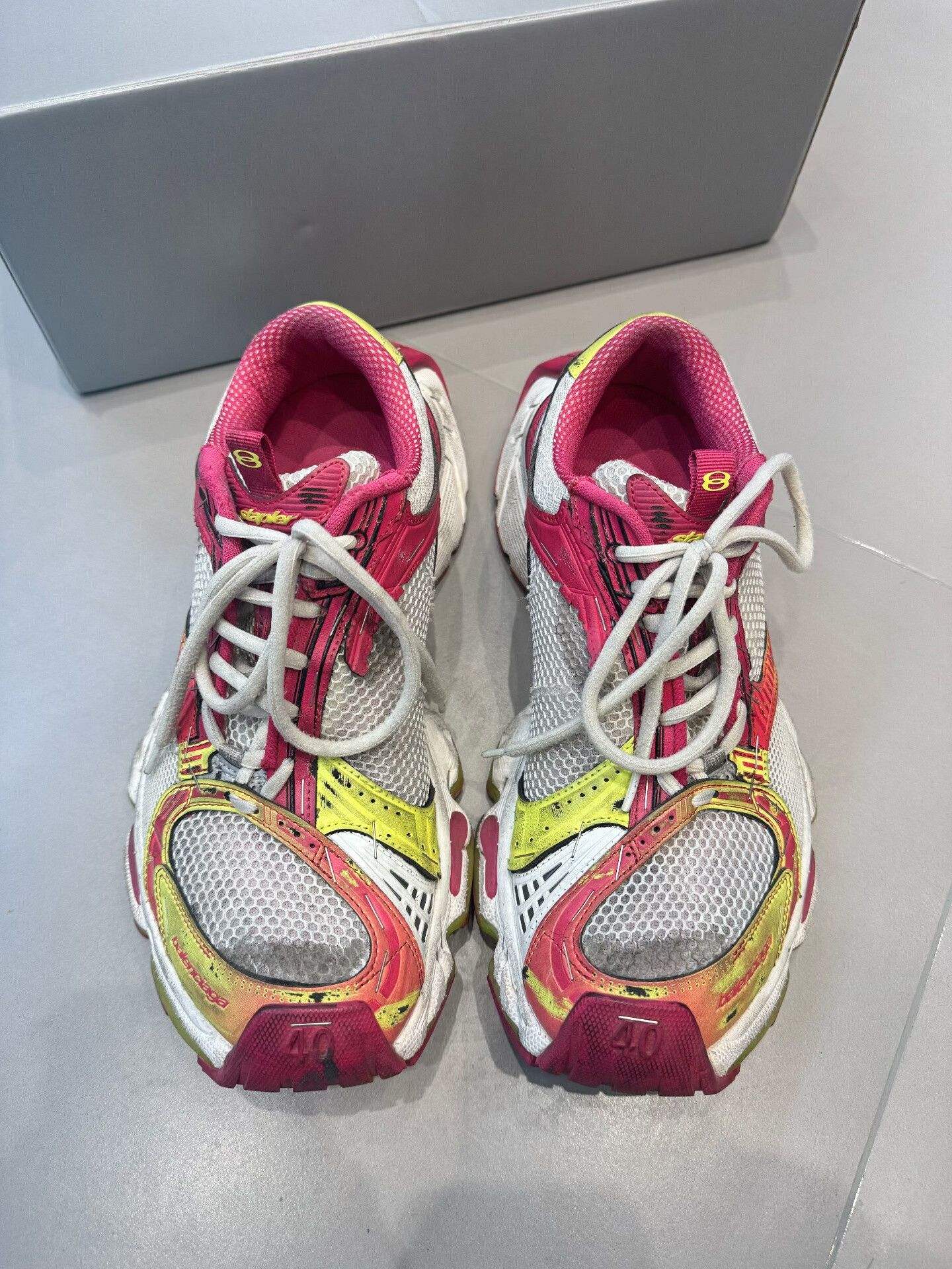 Balenciaga Balenciaga Stapler Multicolor Sneakers Size 7 Size US 7 / EU 40 - 3 Thumbnail