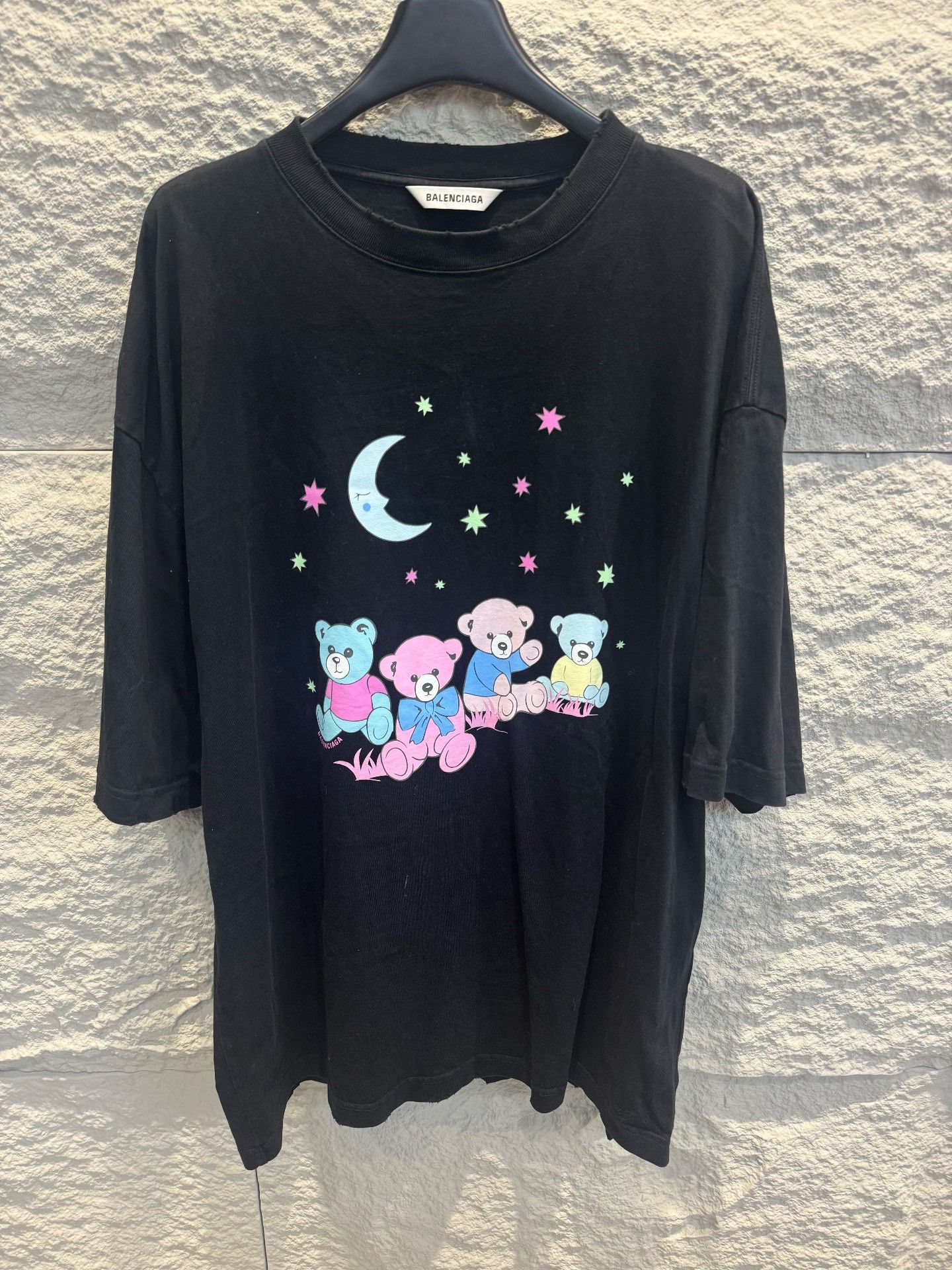 Balenciaga Balenciaga LoveBear Graphic T-Shirt Black Size M Size US M / EU 48-50 / 2 - 2 Thumbnail