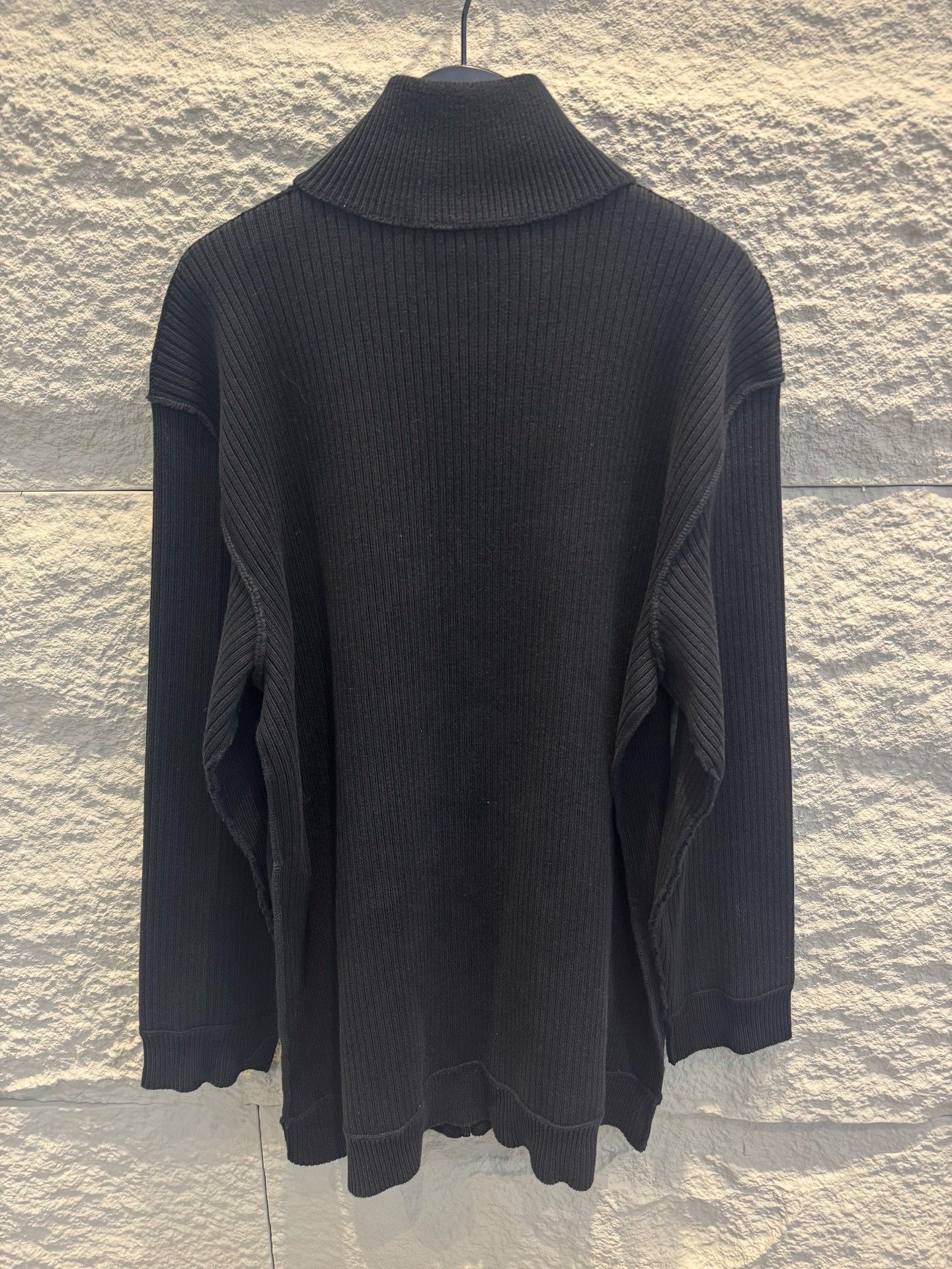 Balenciaga Balenciaga Ribbed Zip-Up Knit Jacket Size M Size US M / EU 48-50 / 2 - 4 Thumbnail