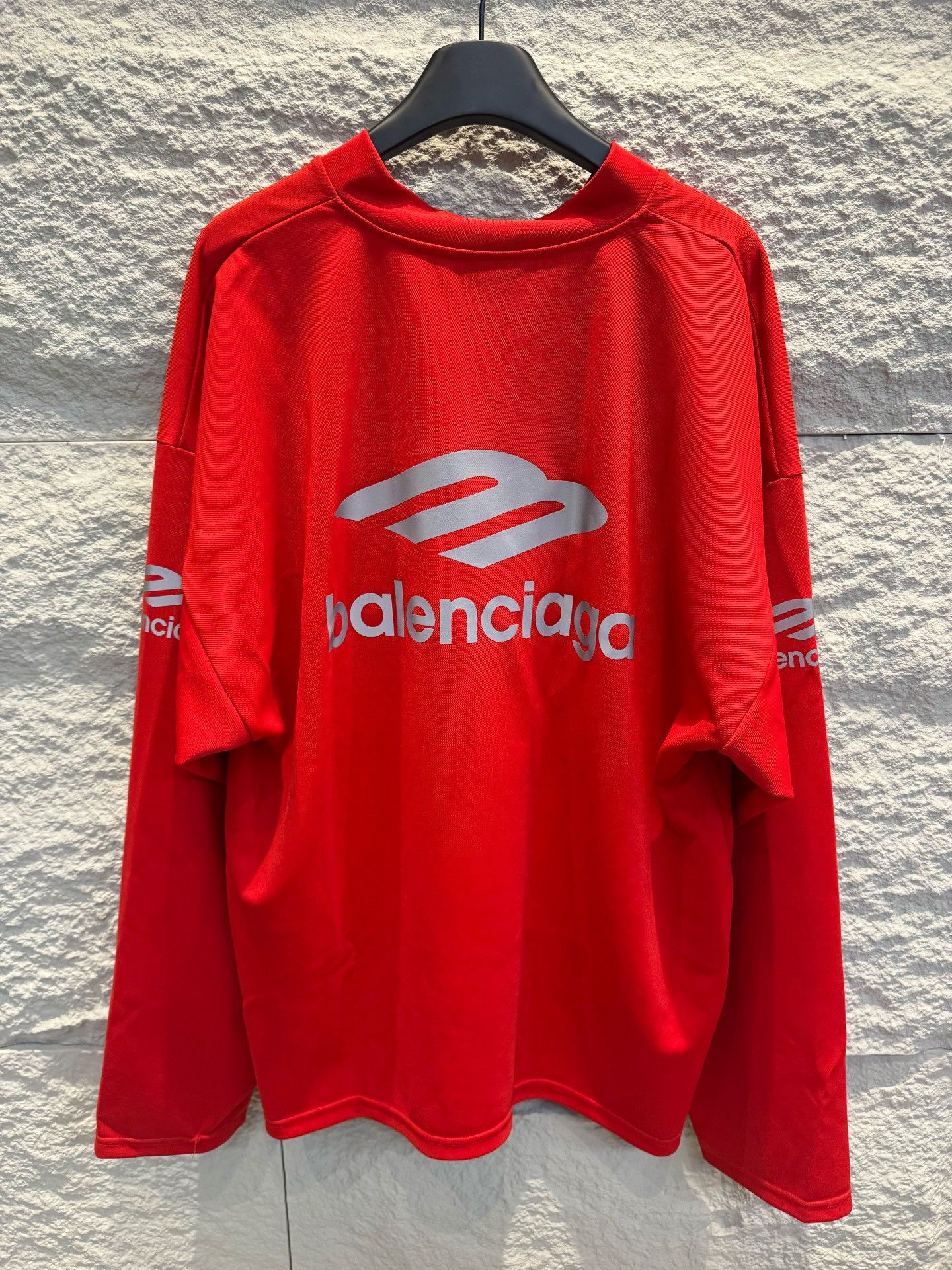 Balenciaga Balenciaga Logo Long Sleeve T-Shirt Size XS Size US XS / EU 42 / 0 - 5 Thumbnail