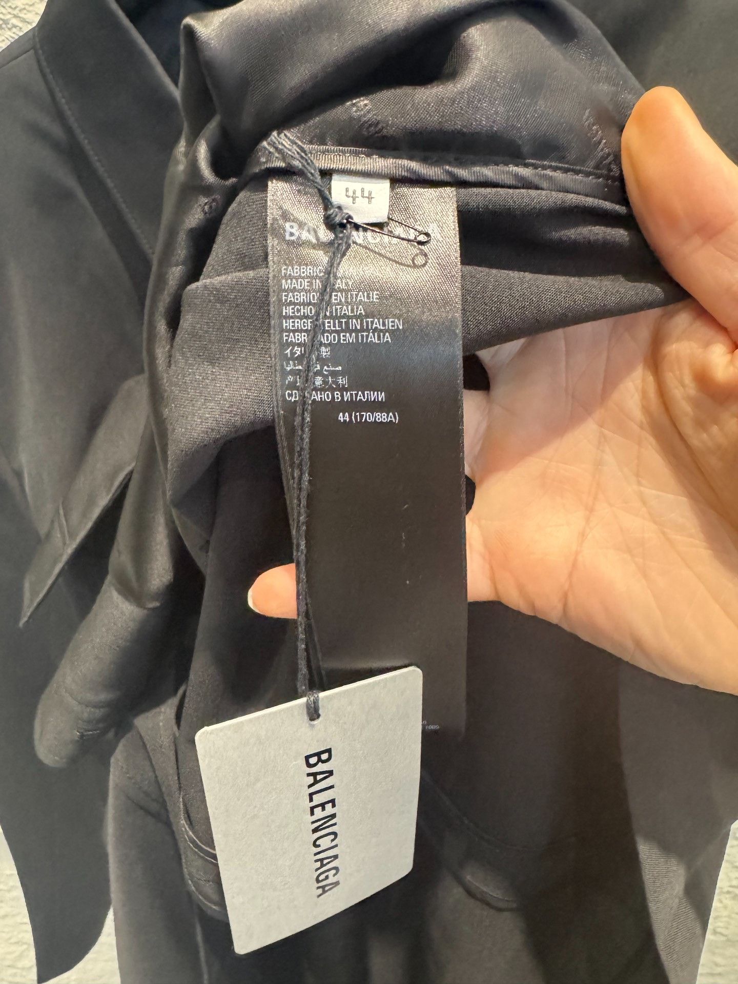 Balenciaga Balenciaga Black Shirt Jacket Size S Size US S / EU 44-46 / 1 - 4 Thumbnail