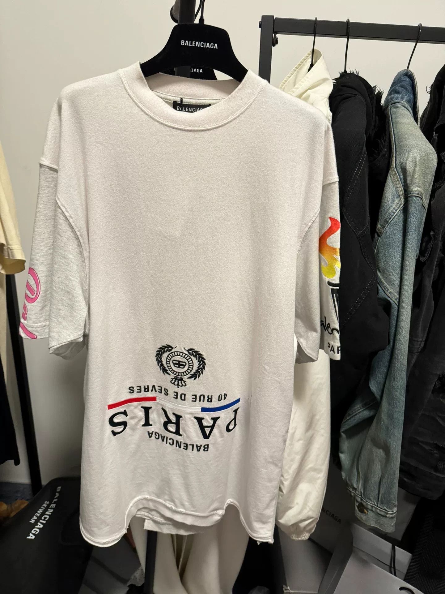 Balenciaga Balenciaga Inverted Logo T-Shirt Size 1 Size US S / EU 44-46 / 1 - 2 Thumbnail
