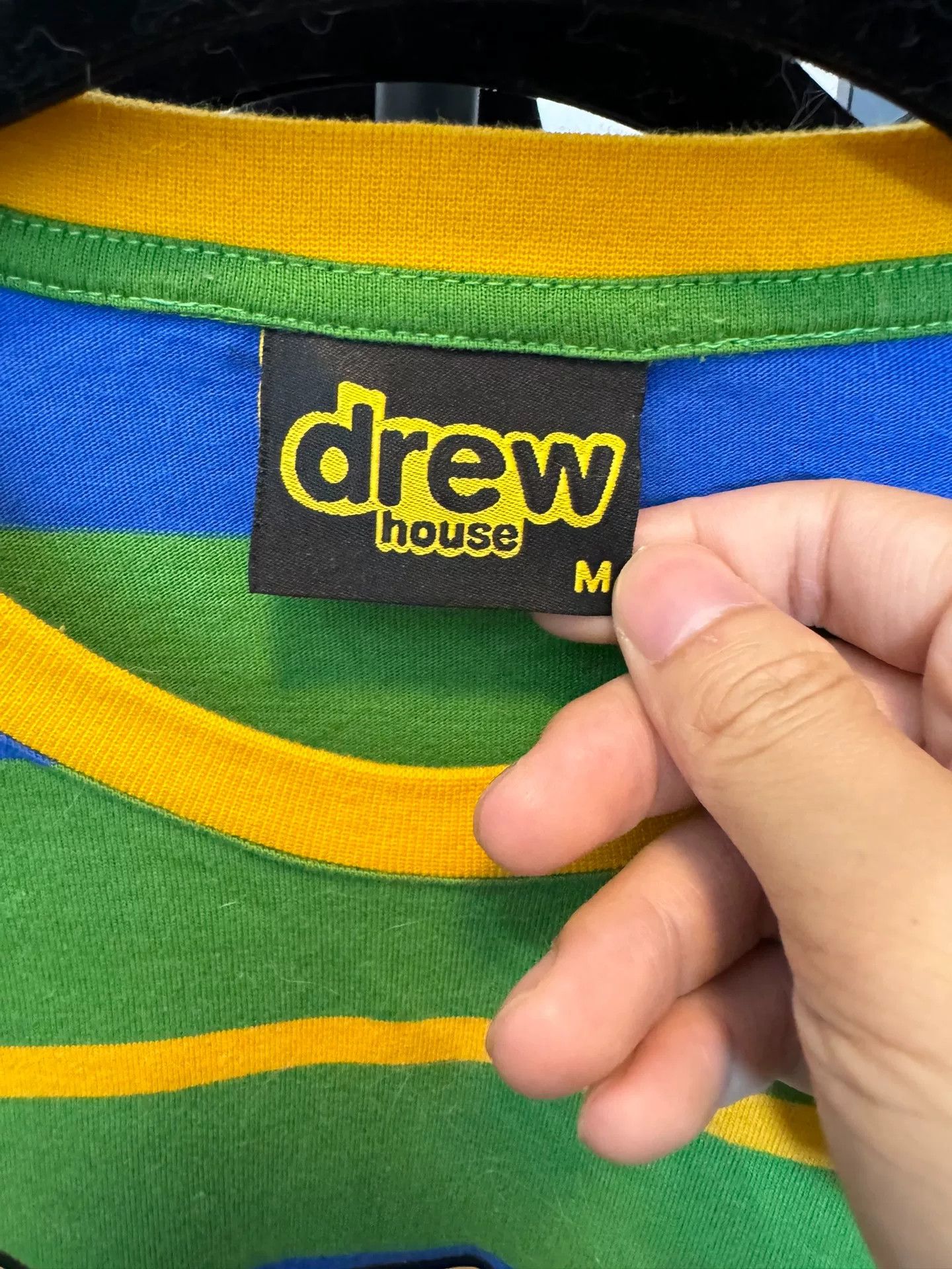 Drew House Drew House Striped Bear Long Sleeve T-Shirt Size M Size US M / EU 48-50 / 2 - 3 Thumbnail