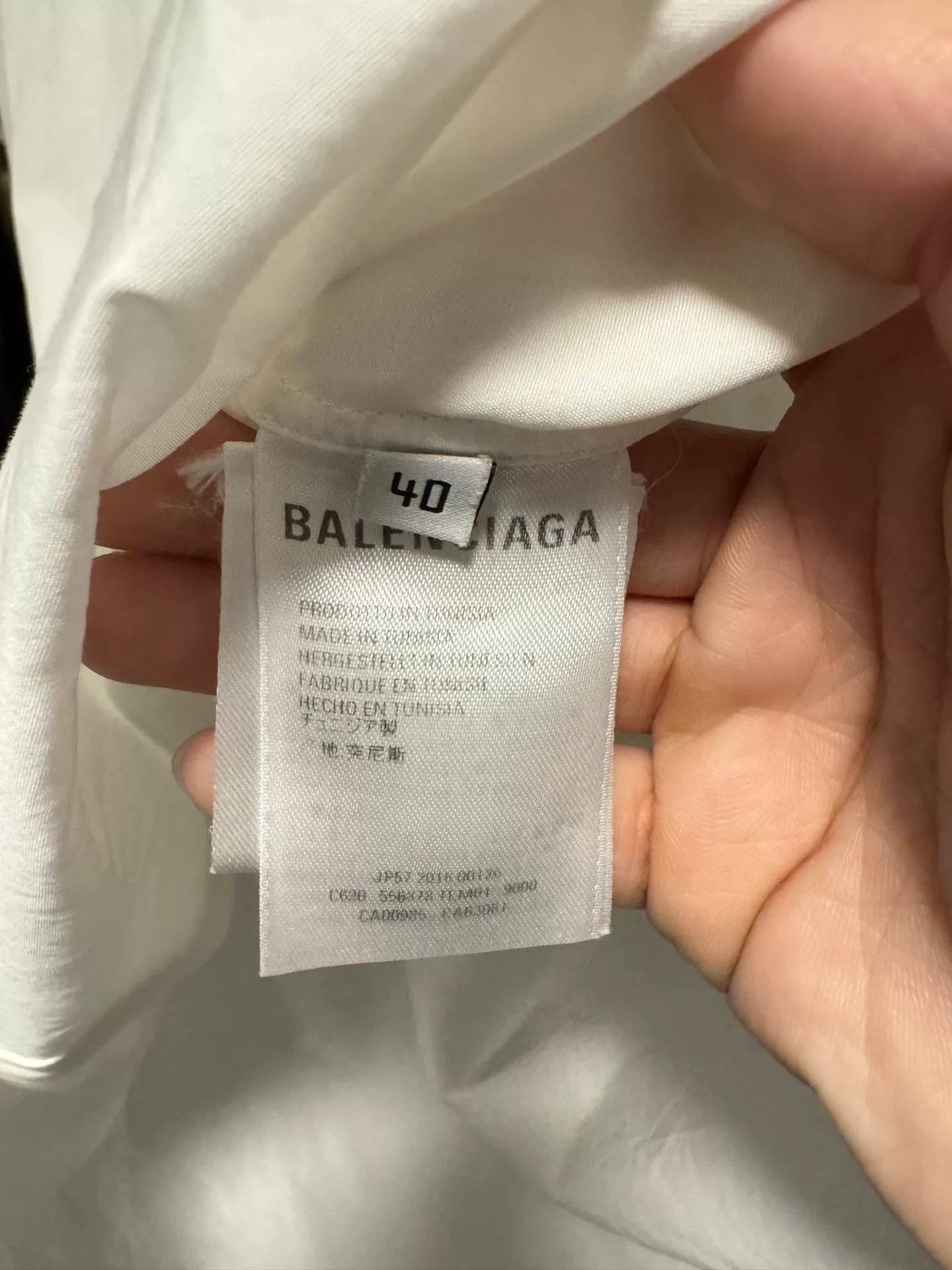 Balenciaga Balenciaga Back Logo Button Up Shirt Size M Size US M / EU 48-50 / 2 - 5 Thumbnail