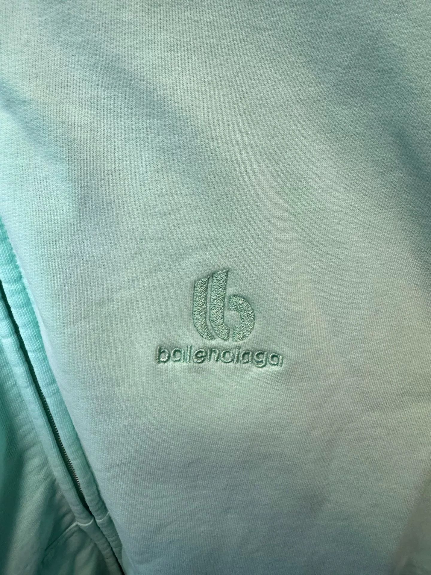 Balenciaga Balenciaga Embroidered Logo Zip Hoodie Size L Size US L / EU 52-54 / 3 - 3 Thumbnail
