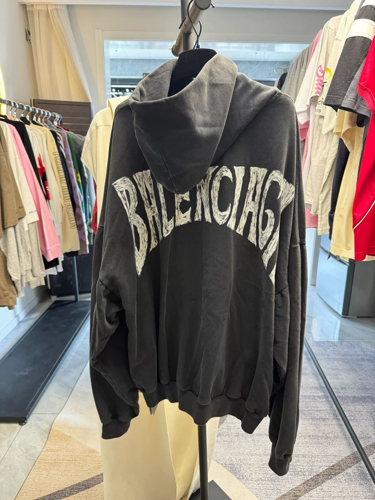 Balenciaga Balenciaga Paris Tower Print Hoodie Size M Size US M / EU 48-50 / 2 - 4 Thumbnail