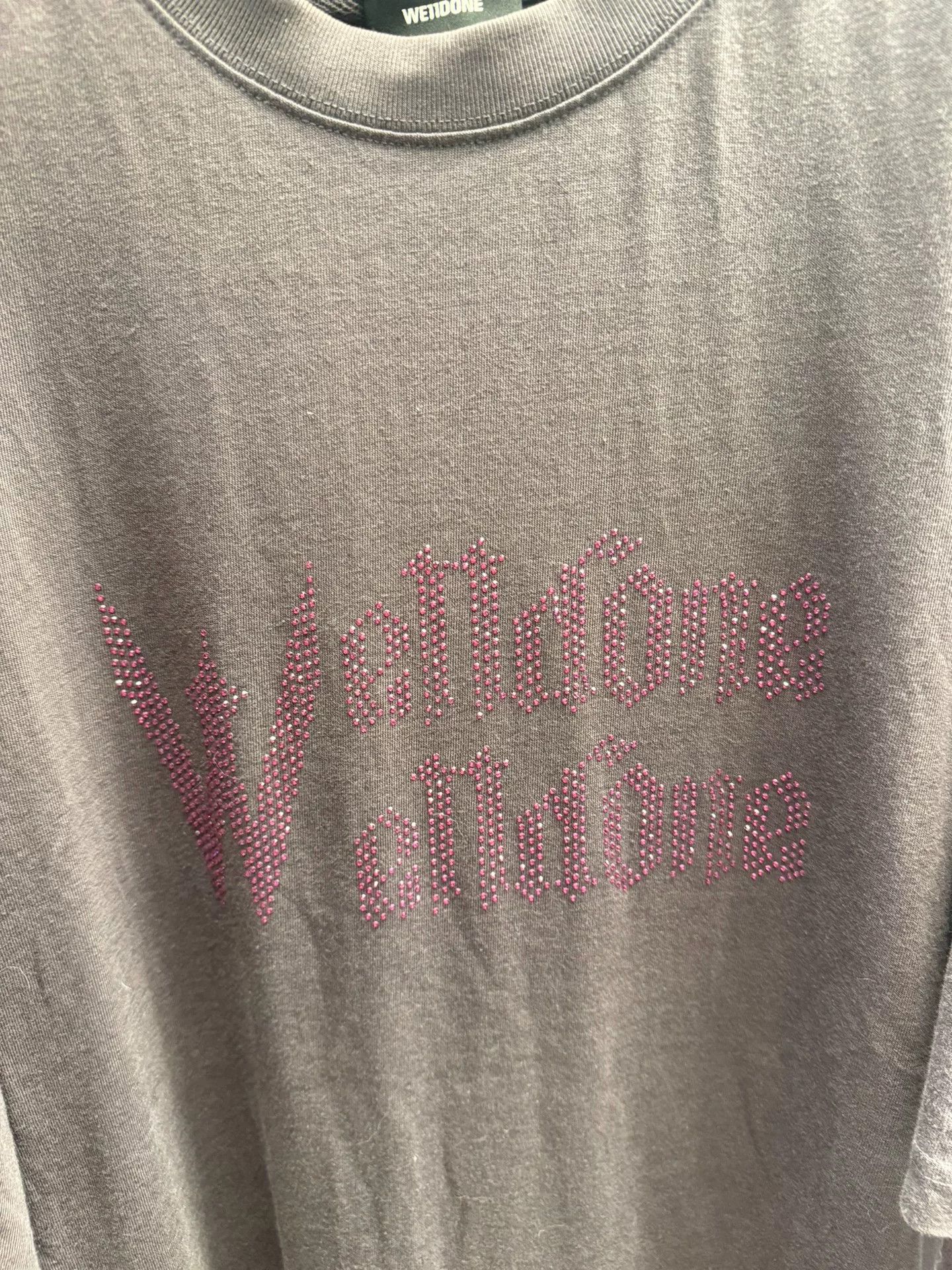 WE11DONE WE11DONE Rhinestone Logo T-Shirt Size L Size US L / EU 52-54 / 3 - 3 Thumbnail