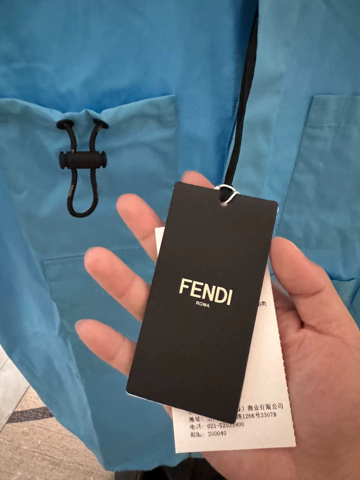 Fendi Fendi Blue Tactical Shirt Size M Size US M / EU 48-50 / 2 - 5 Thumbnail