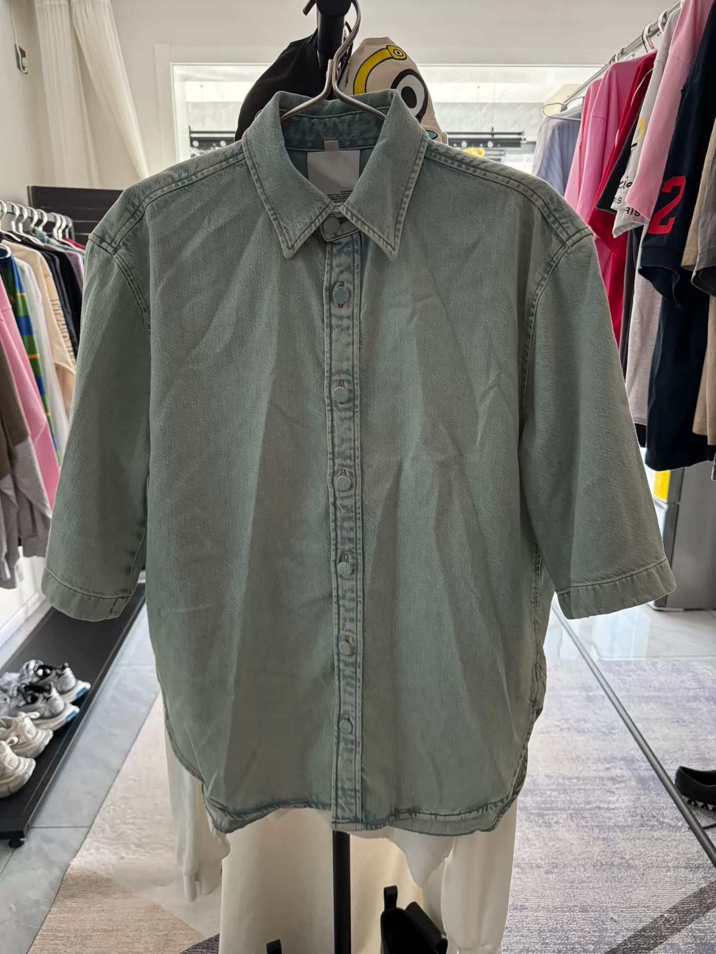 Acne Studios Acne Studios Indigo Denim Button Up Shirt Size XS Size US XS / EU 42 / 0 - 2 Thumbnail