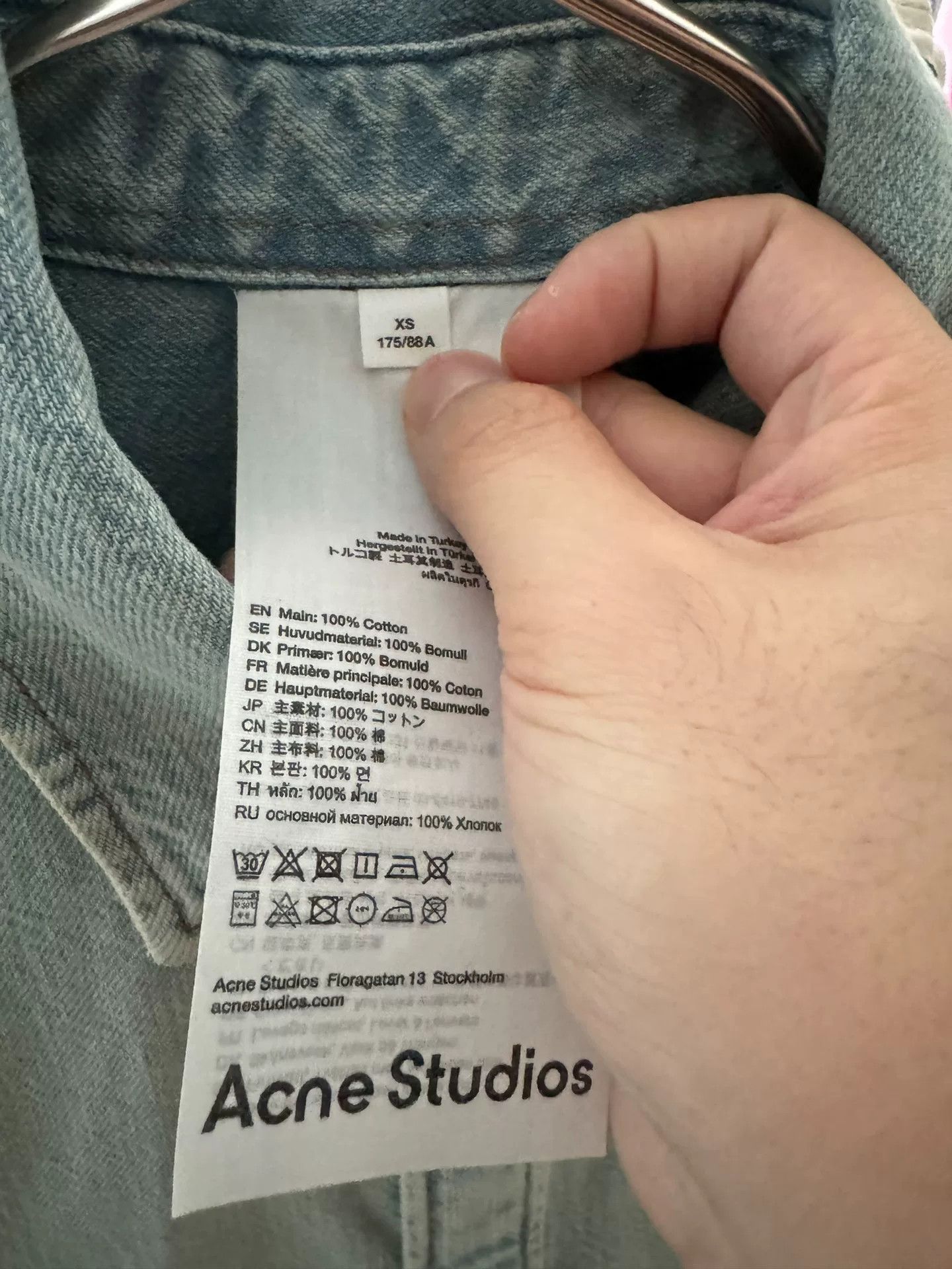 Acne Studios Acne Studios Indigo Denim Button Up Shirt Size XS Size US XS / EU 42 / 0 - 5 Thumbnail