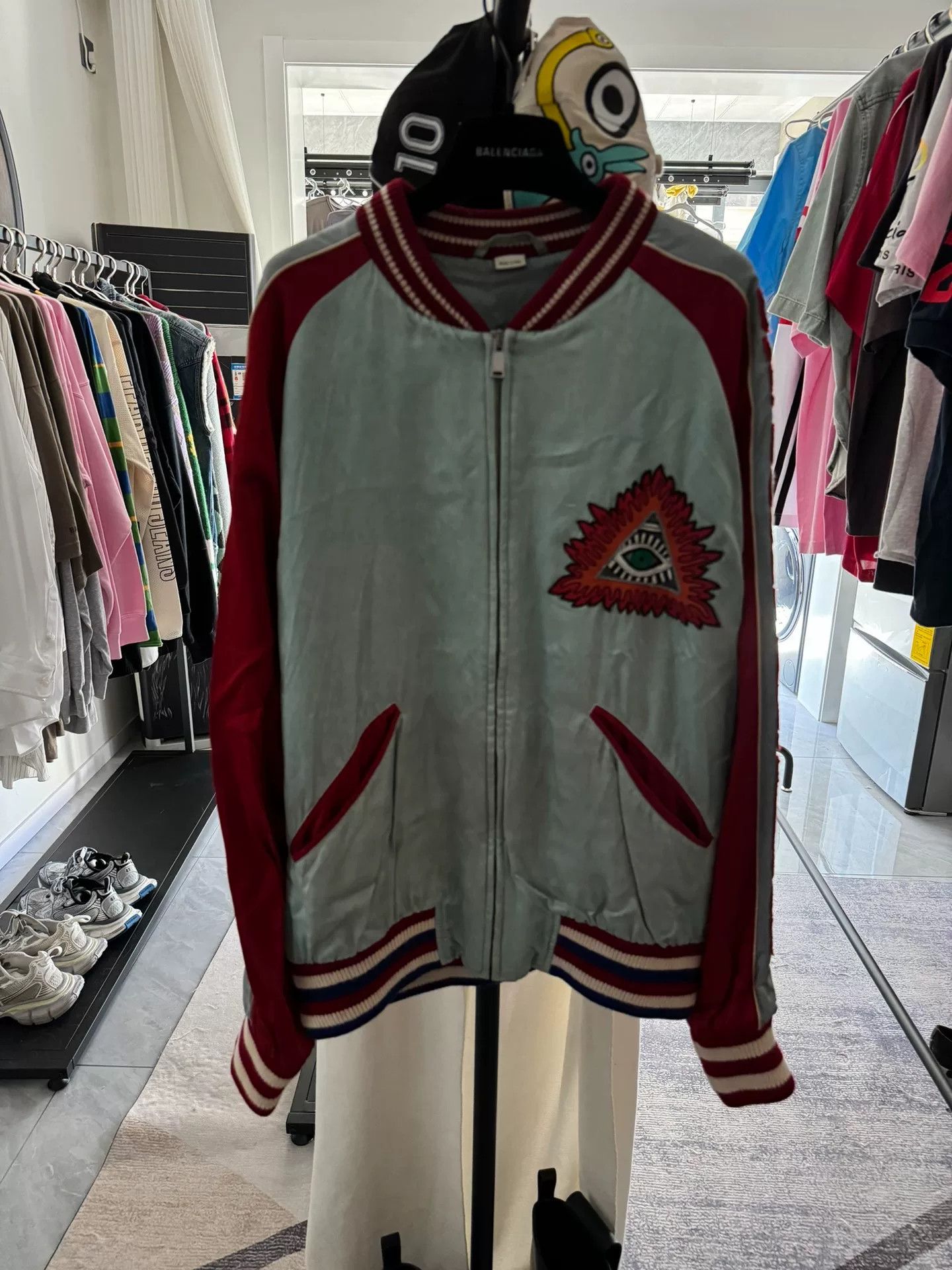 Gucci Gucci Eye Floral Bomber Jacket Size M Size US M / EU 48-50 / 2 - 2 Thumbnail