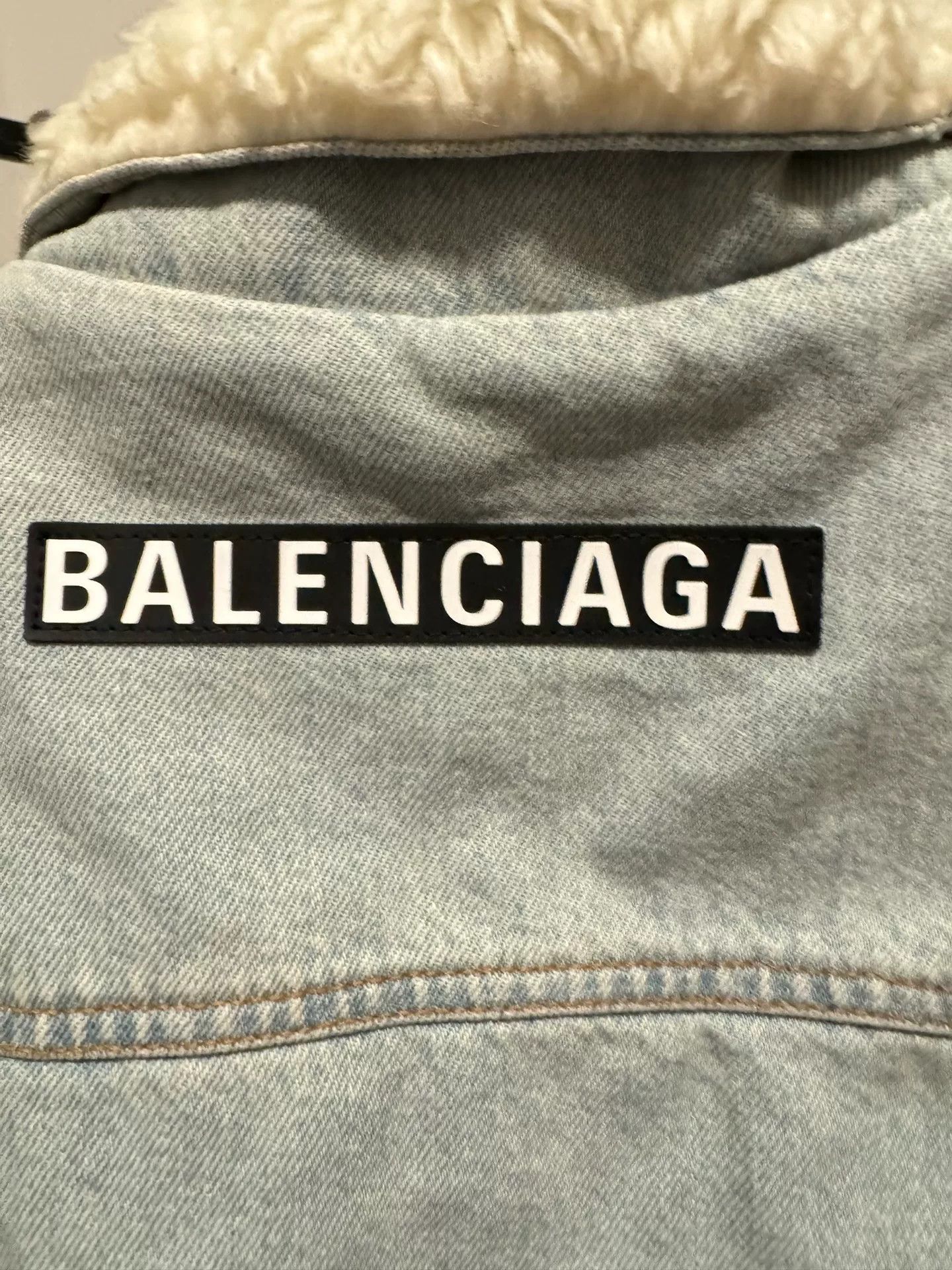 Balenciaga Balenciaga Sherpa Lined Denim Jacket Size 38 Size XS / US 0-2 / IT 36-38 - 4 Thumbnail