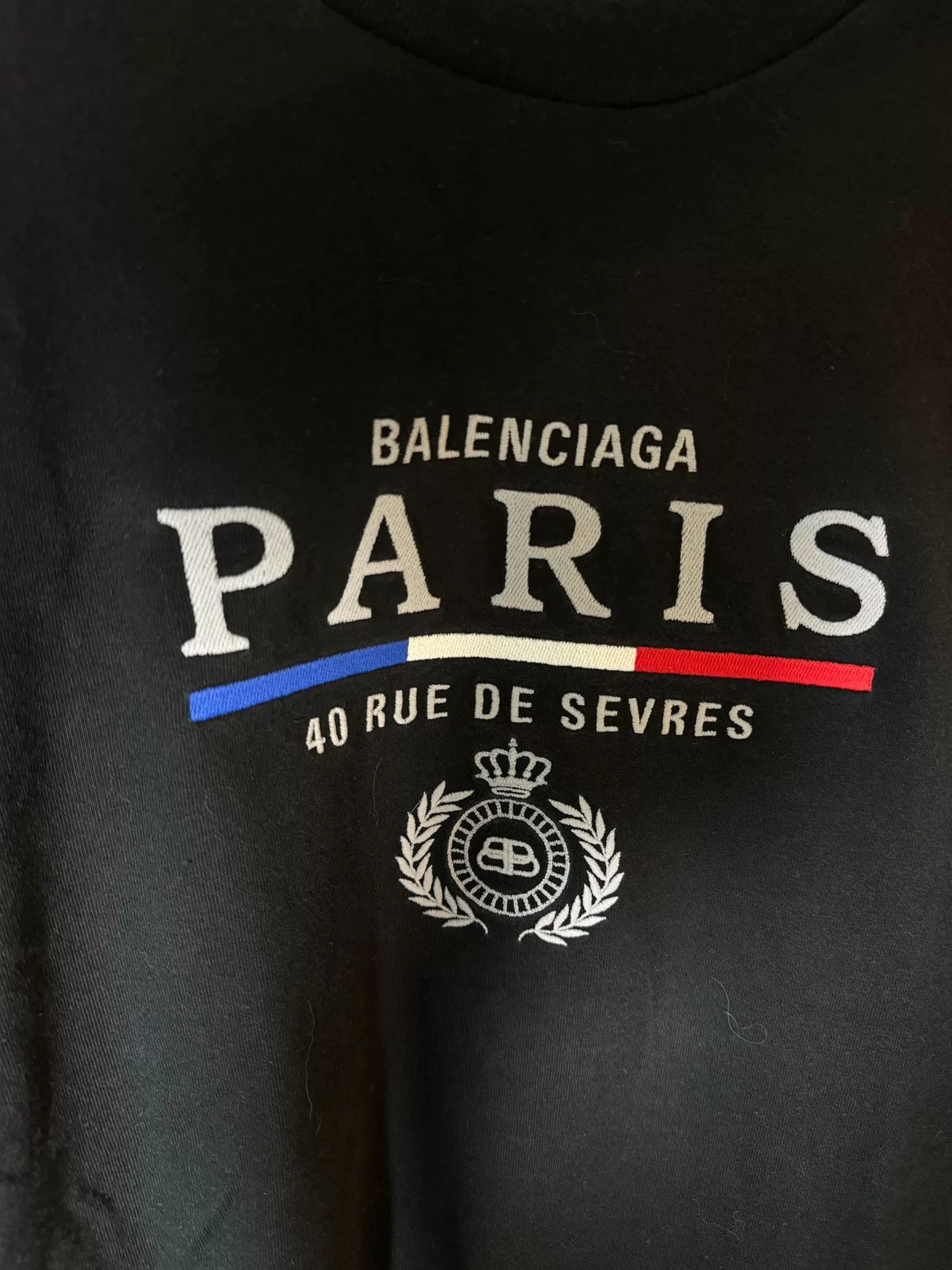 Balenciaga Balenciaga Paris Crown Logo T-Shirt Size S Size US S / EU 44-46 / 1 - 4 Thumbnail