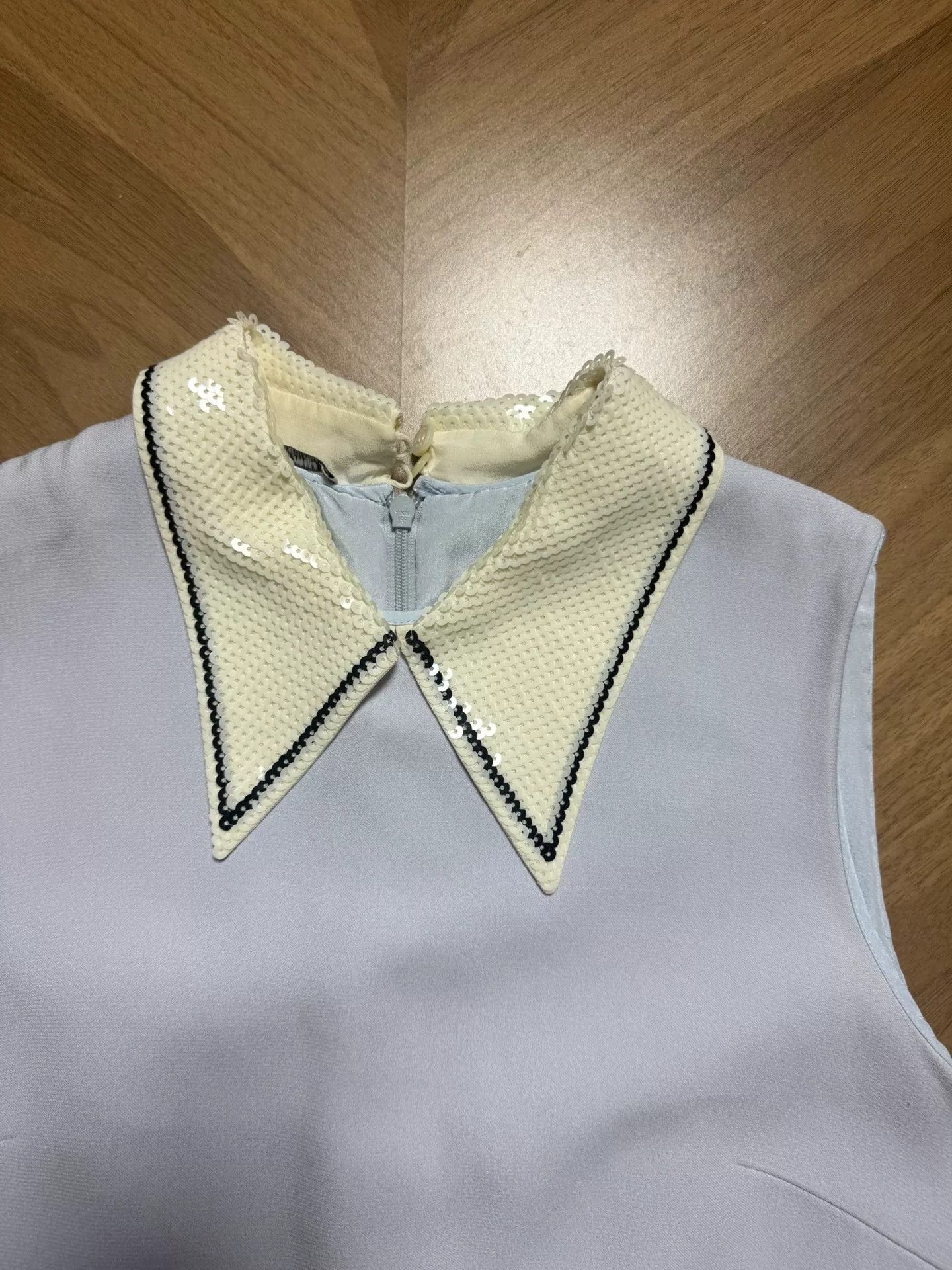 Miu Miu Miu Miu Sequin Collar Mini Dress Size IT 40 Size S / US 4 / IT 40 - 3 Thumbnail