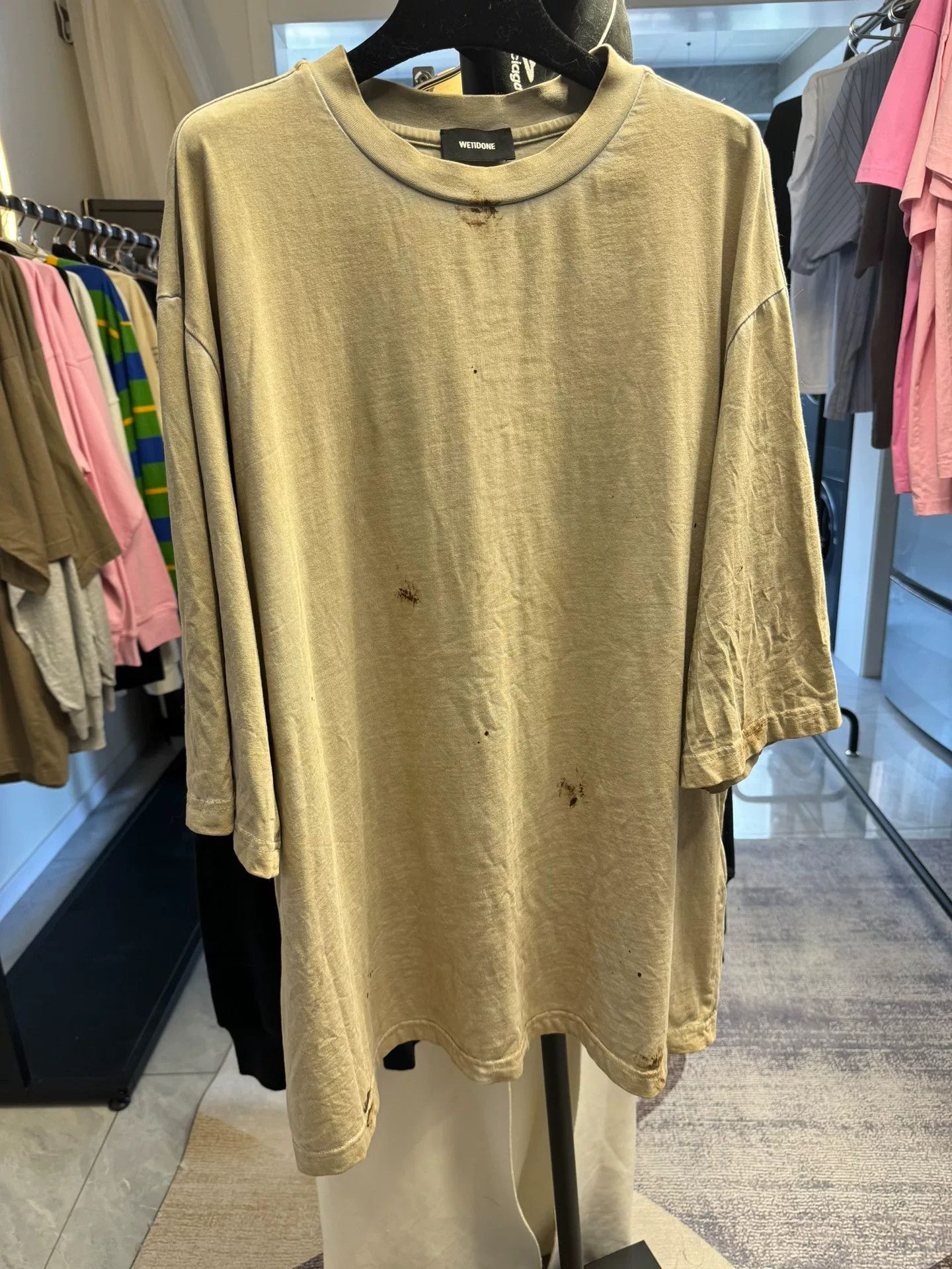 WE11DONE WE11DONE Distressed Logo T-Shirt Size L Size US L / EU 52-54 / 3 - 2 Thumbnail