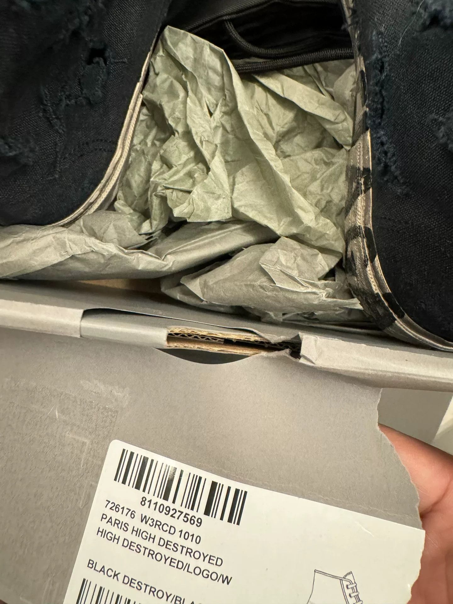 Balenciaga Balenciaga Destroyed Paris Hi-Top Sneakers US 7 / EU 40 Size US 7 / EU 40 - 6 Thumbnail