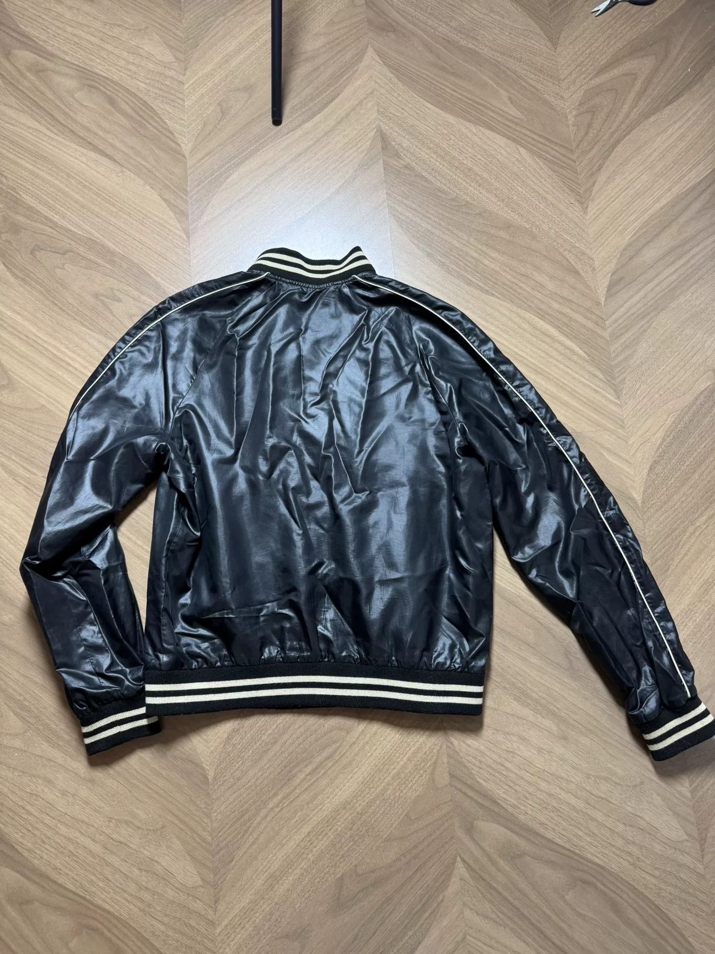 Celine CELINE Black Polyester Bomber Jacket Size M Size US M / EU 48-50 / 2 - 6 Thumbnail