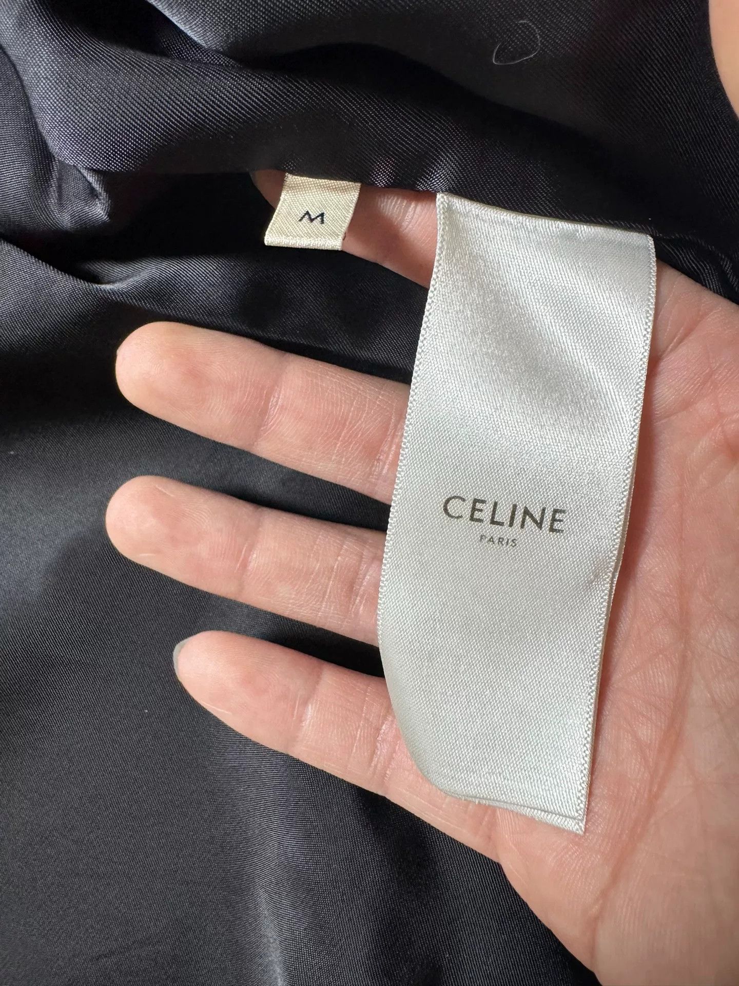 Celine CELINE Black Polyester Bomber Jacket Size M Size US M / EU 48-50 / 2 - 4 Thumbnail