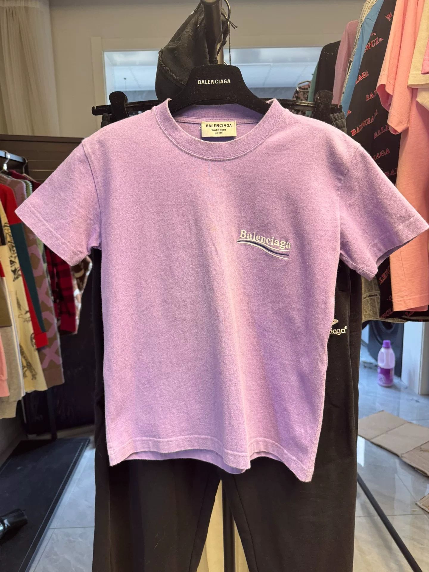 Balenciaga Balenciaga Wave Logo T-Shirt Size M Size US M / EU 48-50 / 2 - 2 Thumbnail