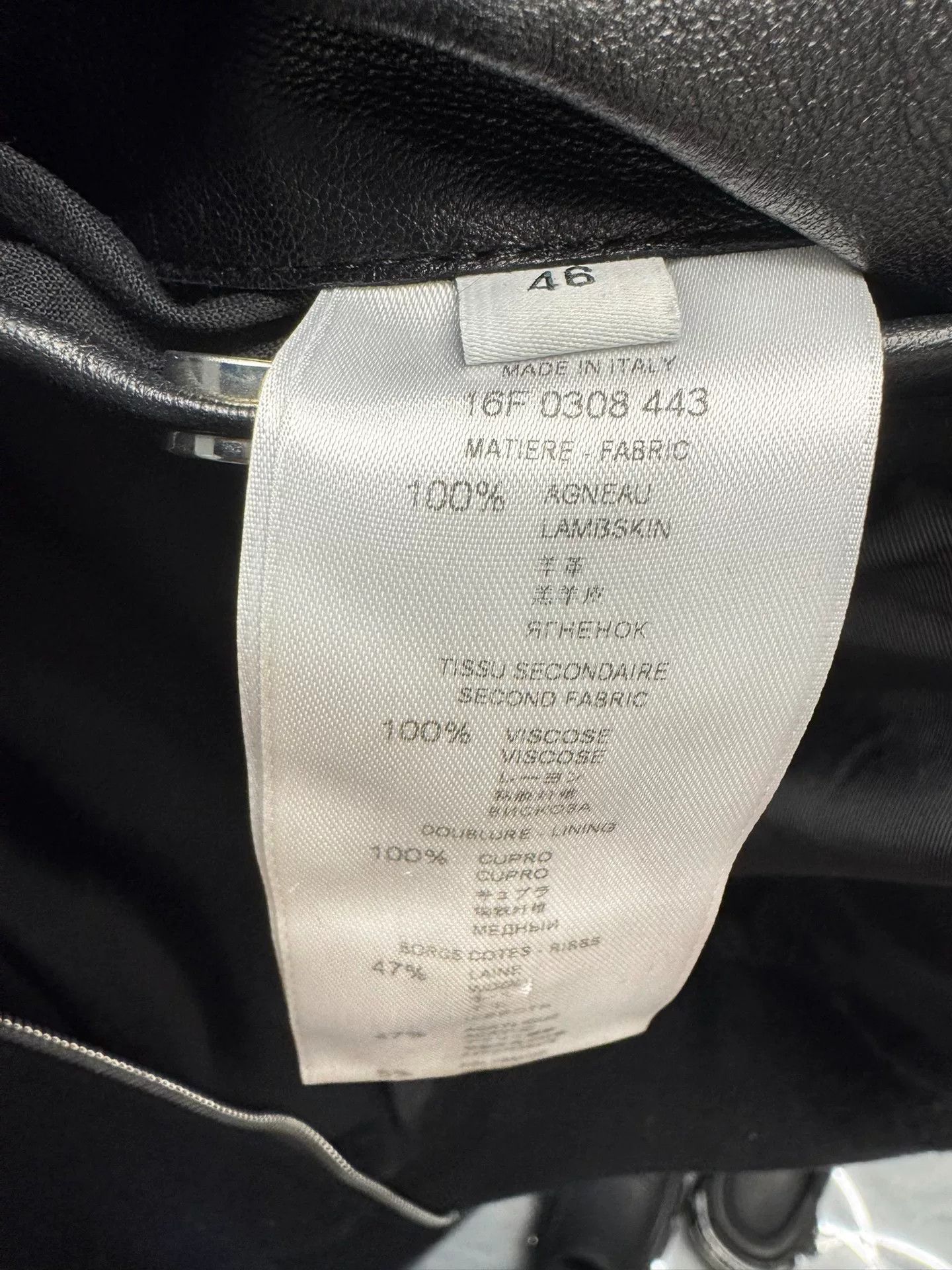 Givenchy Givenchy Lambskin Leather Sleeve Hooded Jacket Size S Size US S / EU 44-46 / 1 - 8 Thumbnail