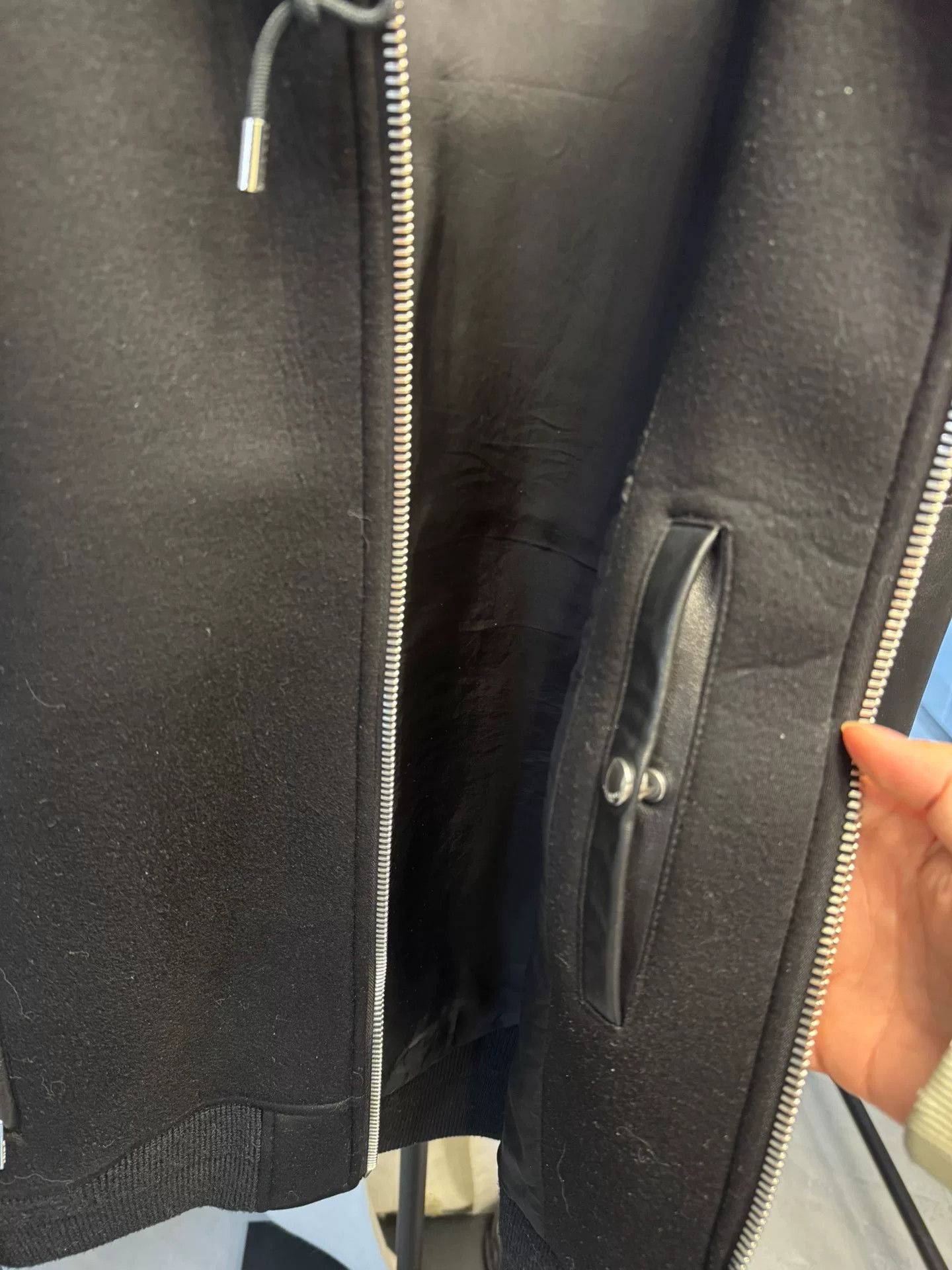 Givenchy Givenchy Lambskin Leather Sleeve Hooded Jacket Size S Size US S / EU 44-46 / 1 - 7 Thumbnail