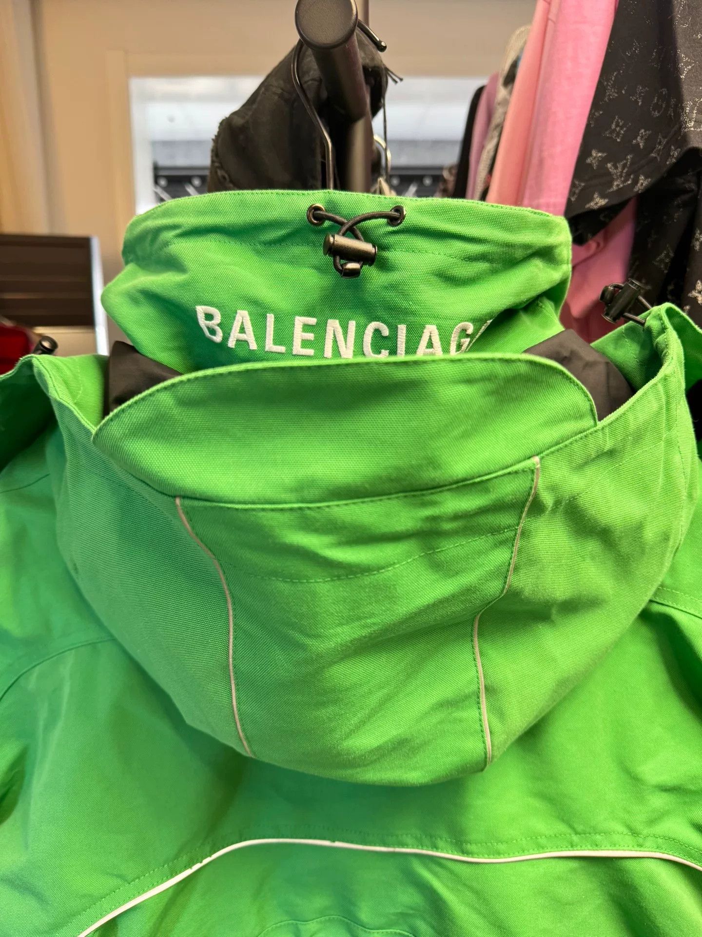 Balenciaga Balenciaga Green Logo Parka Size XS Size US XS / EU 42 / 0 - 3 Thumbnail
