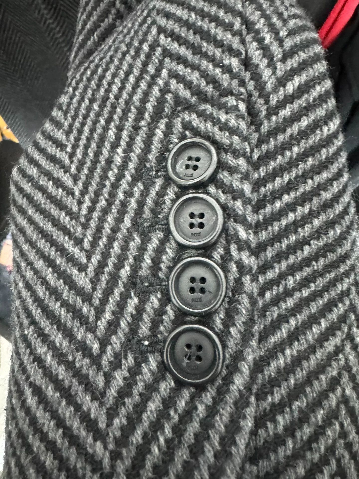 AMI Ami Paris Herringbone Wool Coat Size S Size US S / EU 44-46 / 1 - 4 Thumbnail