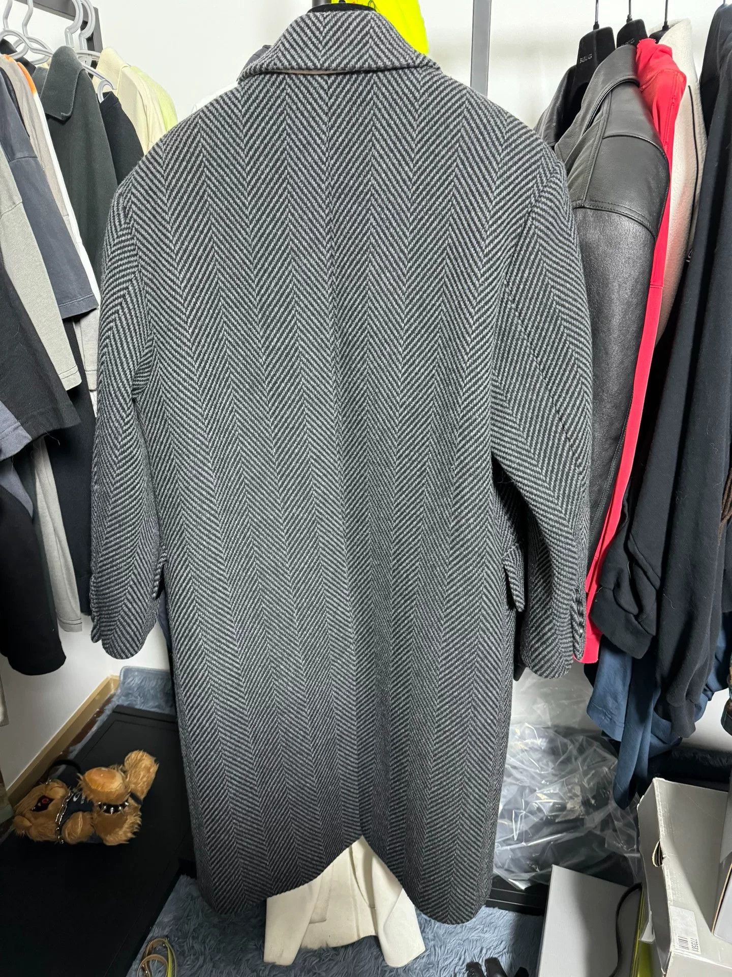 AMI Ami Paris Herringbone Wool Coat Size S Size US S / EU 44-46 / 1 - 3 Thumbnail