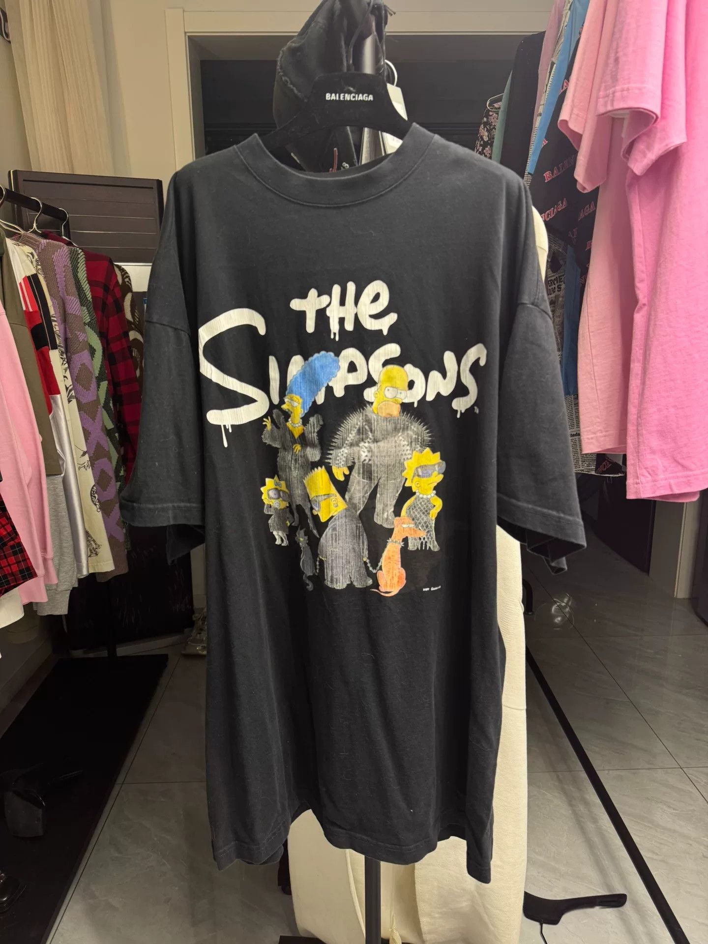 Balenciaga Balenciaga x The Simpsons Graphic T-Shirt Size M Size US M / EU 48-50 / 2 - 2 Thumbnail