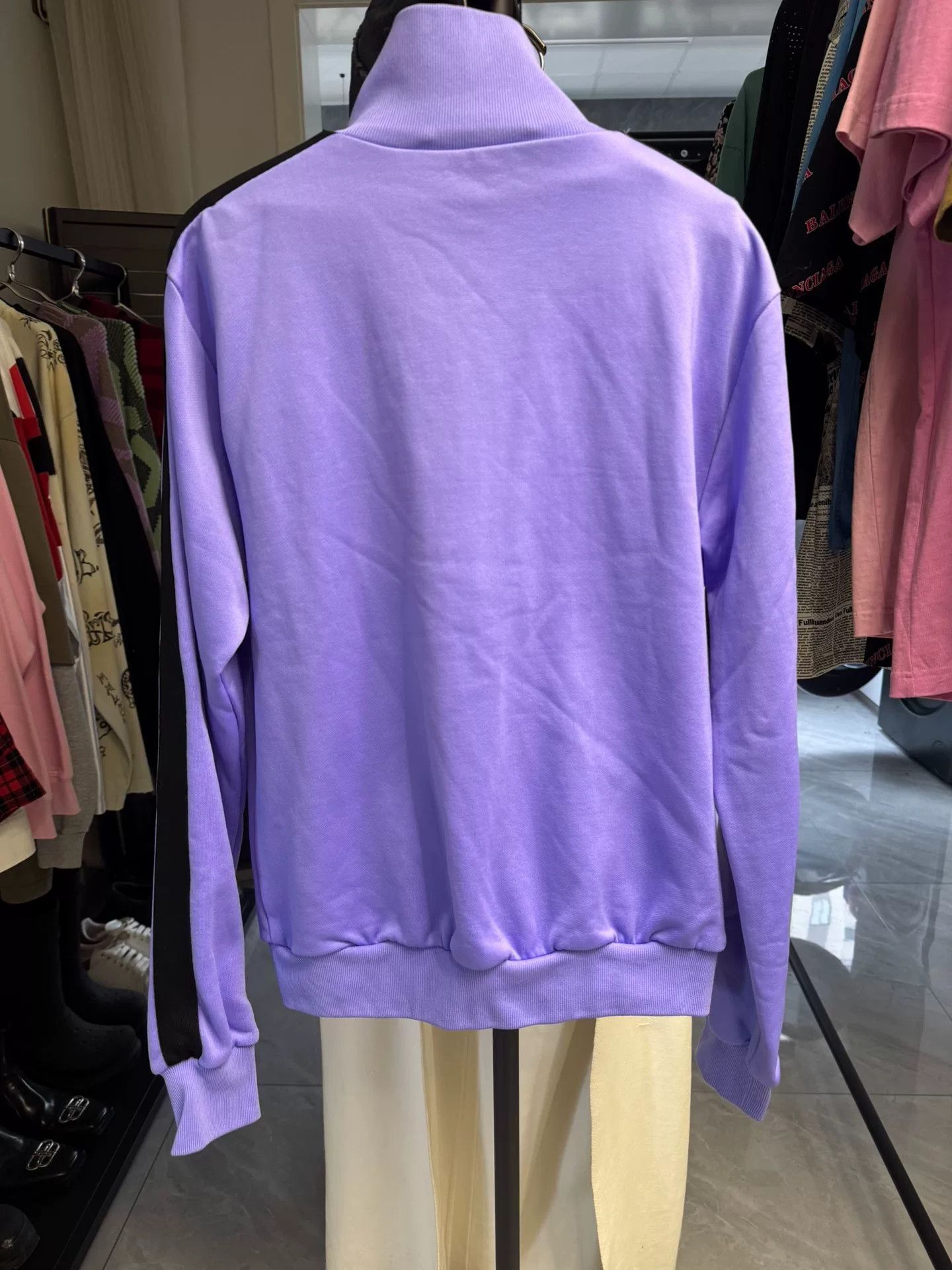 Balenciaga Balenciaga Logo Track Jacket Purple Size 34 Size XS / US 0-2 / IT 36-38 - 6 Thumbnail
