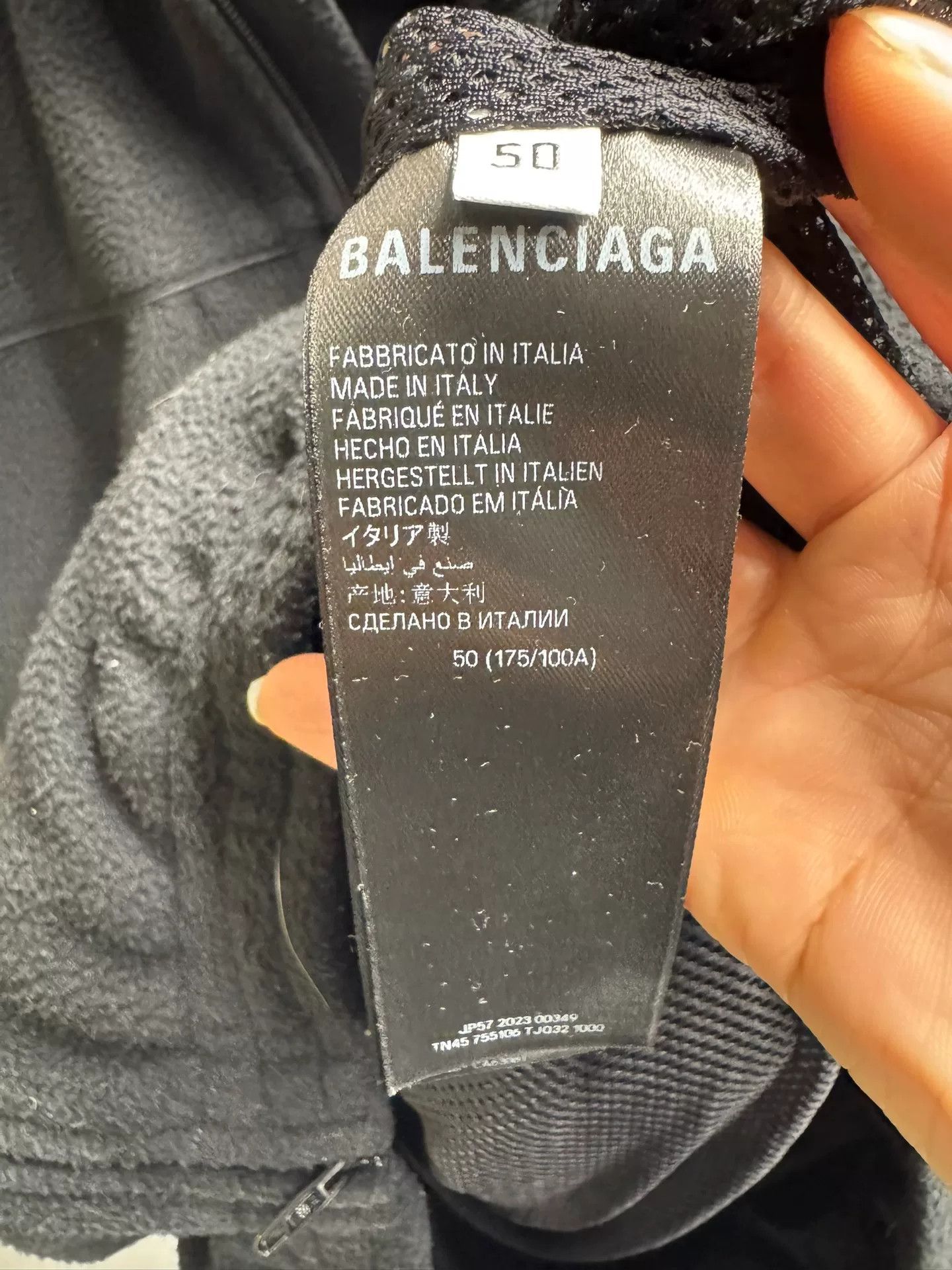 Balenciaga Balenciaga Logo Fleece Jacket Size M Size US M / EU 48-50 / 2 - 5 Thumbnail