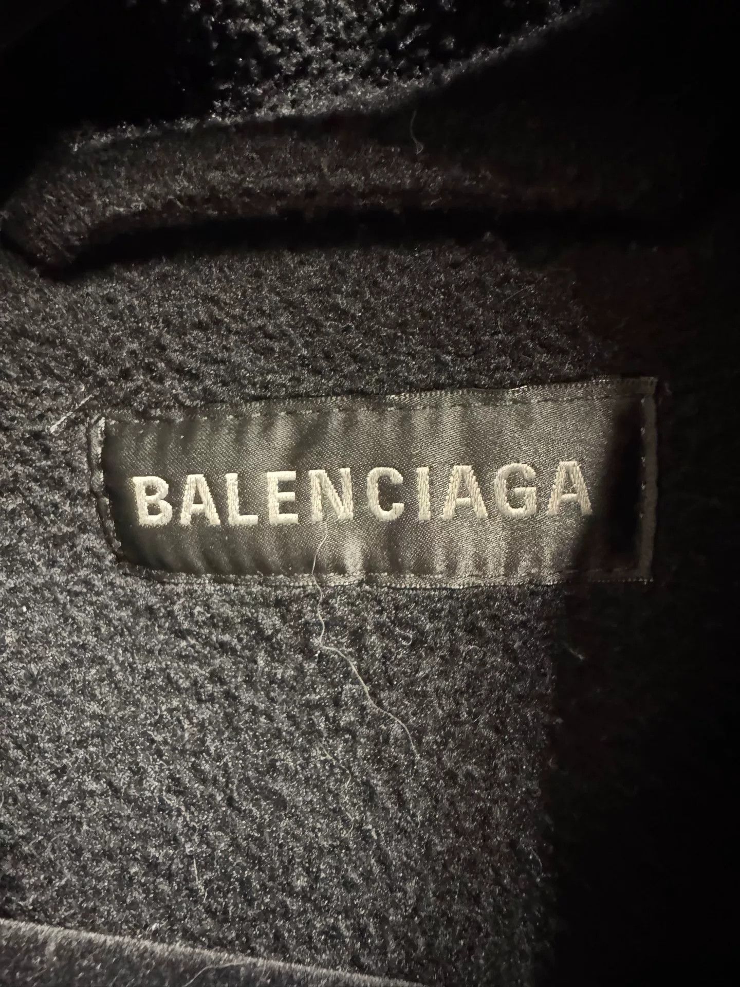 Balenciaga Balenciaga Logo Fleece Jacket Size M Size US M / EU 48-50 / 2 - 4 Thumbnail