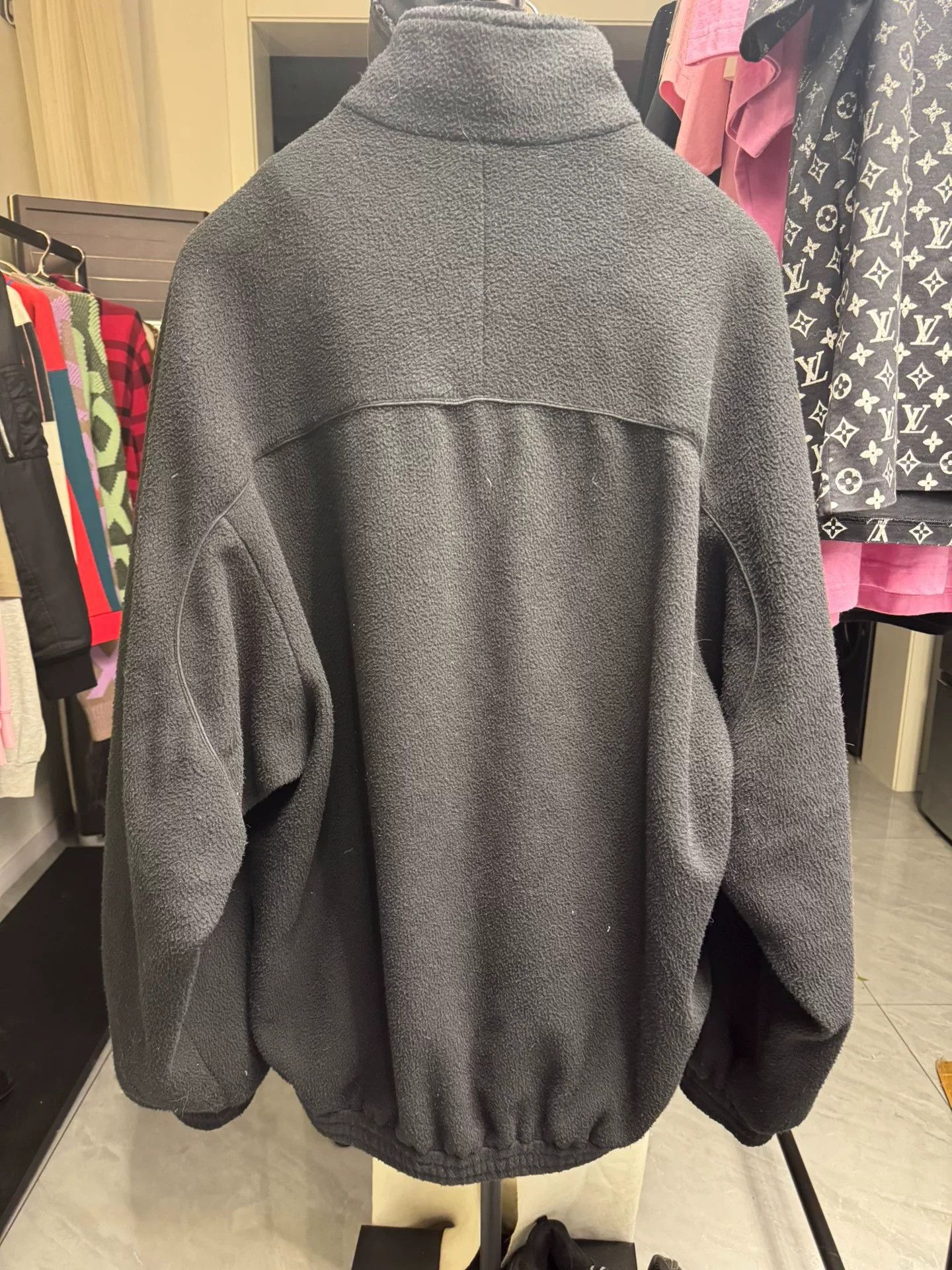 Balenciaga Balenciaga Logo Fleece Jacket Size M Size US M / EU 48-50 / 2 - 6 Thumbnail