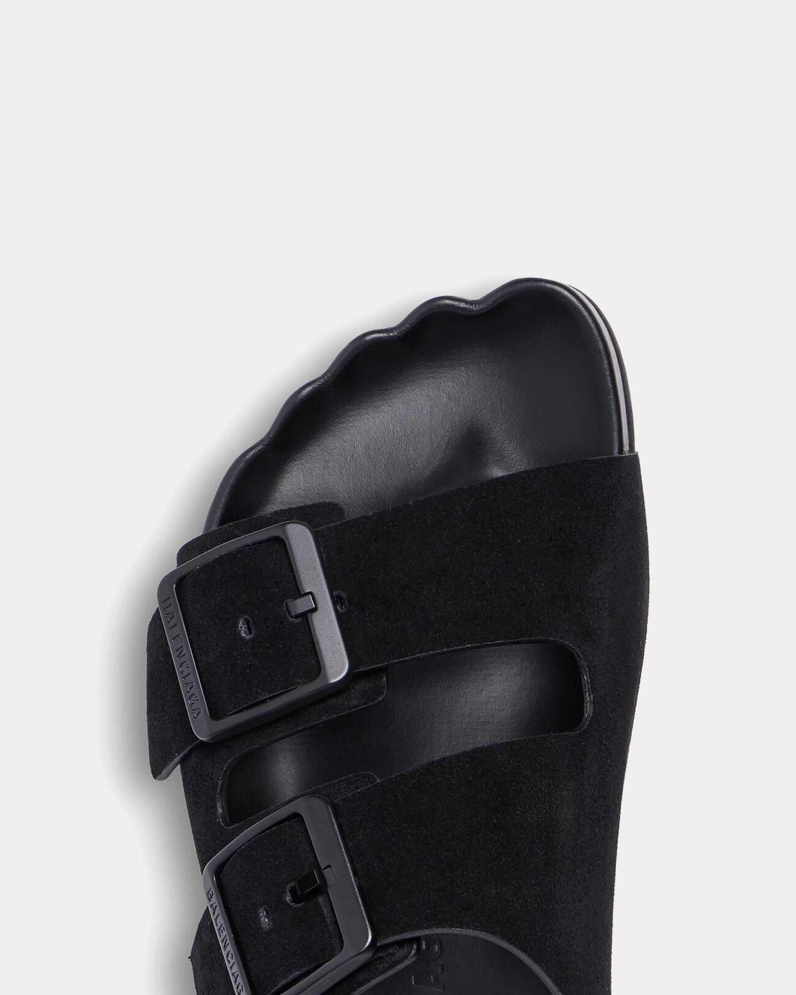 Balenciaga Sunday Suede Calfskin Black Sandals womens Size US 10 / IT 40 - 4 Thumbnail