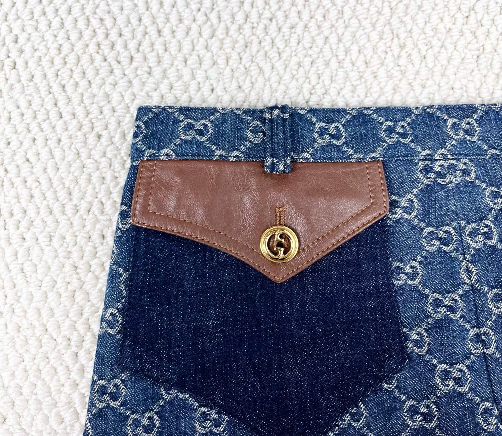 Gucci Gucci GG Logo Denim Shorts Size 40" / US 18 - 5 Thumbnail