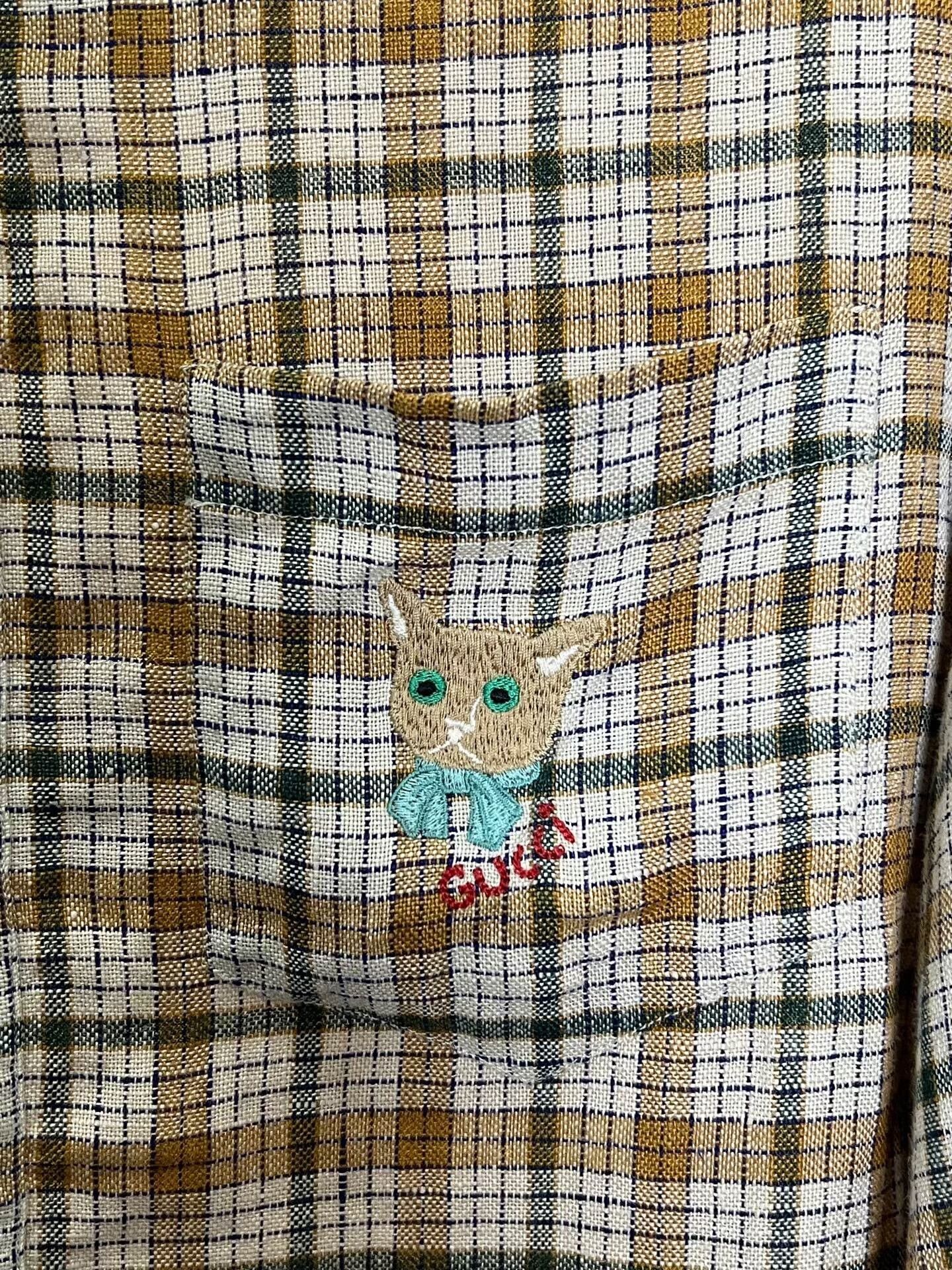 Gucci Gucci Checkered Linen Shirt Size US S / EU 44-46 / 1 - 8 Thumbnail