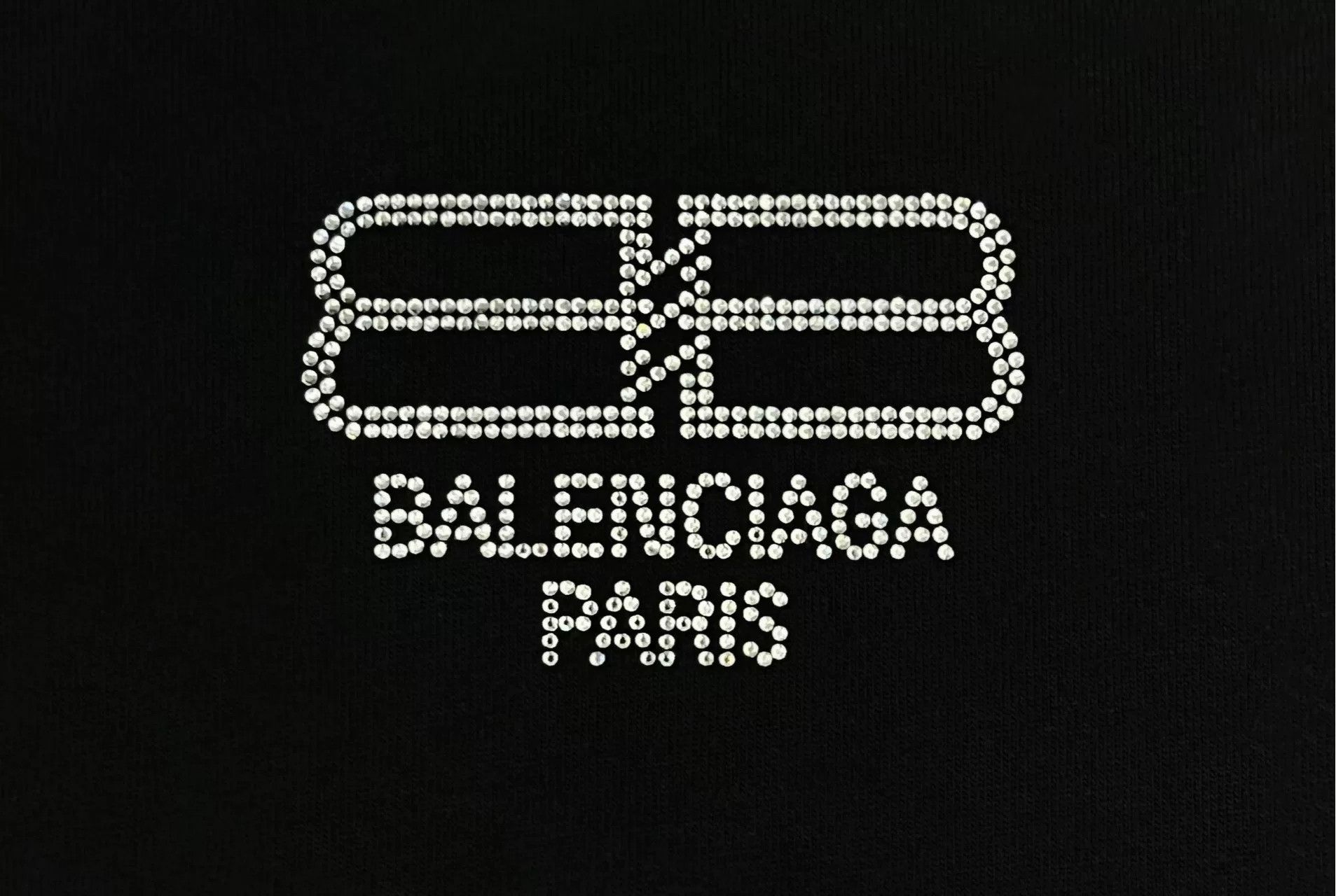 Balenciaga Balenciaga Black Diamond Double B Short-Sleeve Top Size XS / US 0-2 / IT 36-38 - 4 Thumbnail