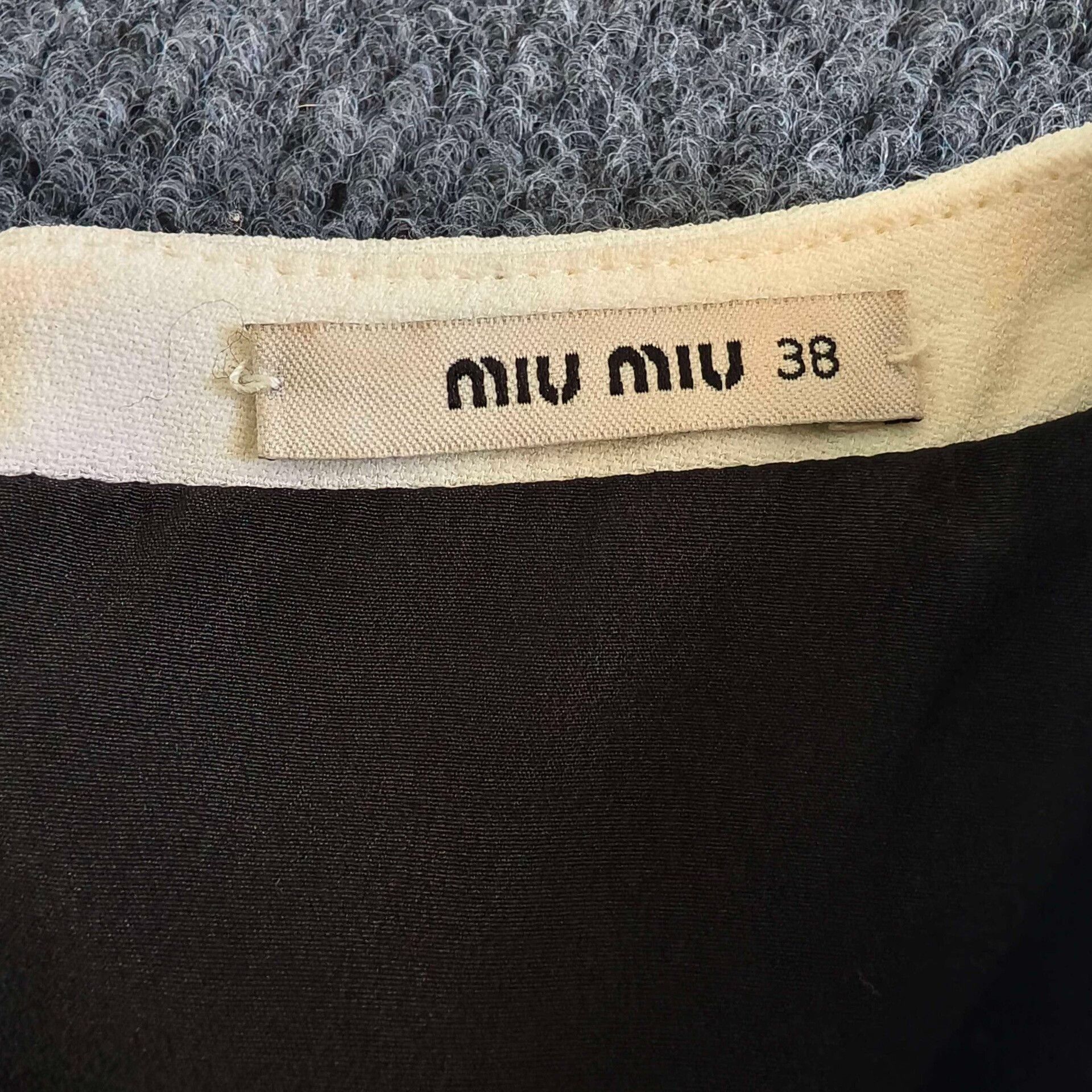 Miu Miu Miu Miu Chiffon-Velvet Puffed Sleeve Dress Size S / US 4 / IT 40 - 3 Thumbnail