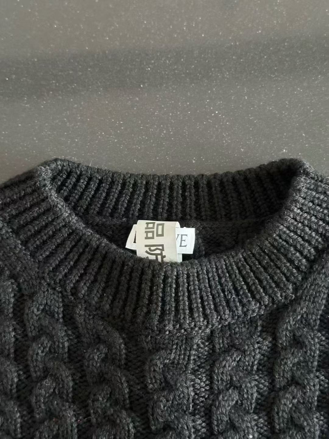 Loewe Loewe Black Cable-Knit Large Logo Wool Vest Size XS / US 0-2 / IT 36-38 - 3 Thumbnail
