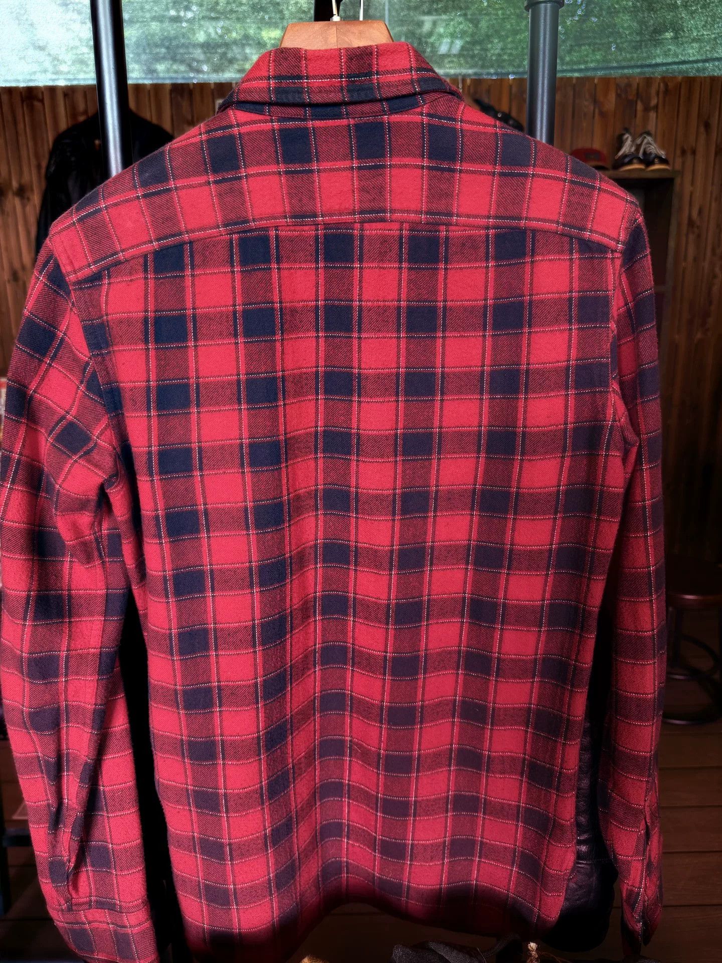 RRL Ralph Lauren RRL Red Black Plaid Flannel Shirt Size US XS / EU 42 / 0 - 2 Thumbnail