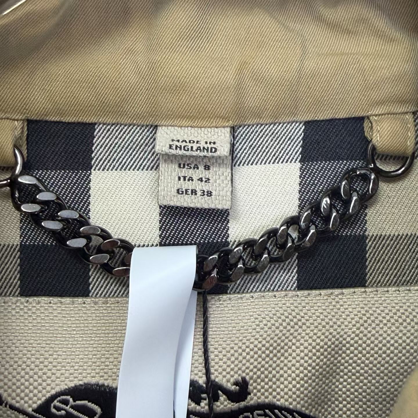 Burberry Burberry Khaki Inner Check Trench Coat Size S / US 4 / IT 40 - 2 Thumbnail