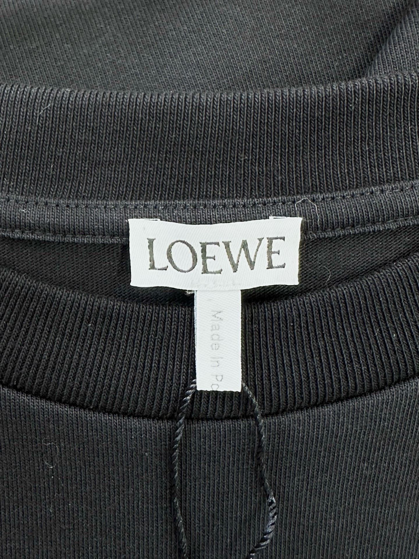 Loewe Loewe Black Embroidered Logo Short-Sleeve T-Shirt Size XS / US 0-2 / IT 36-38 - 3 Thumbnail