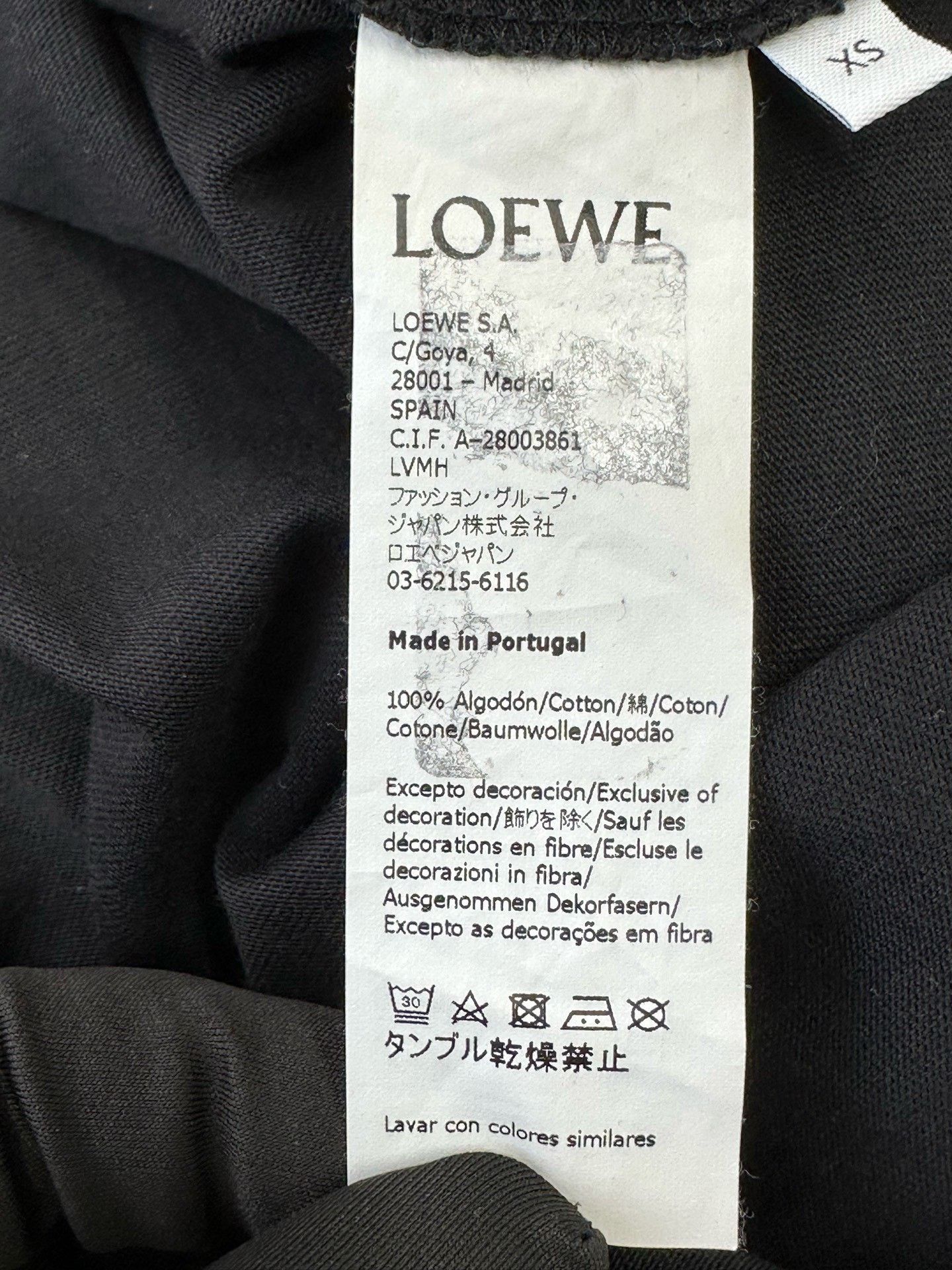 Loewe Loewe Black Embroidered Logo Short-Sleeve T-Shirt Size XS / US 0-2 / IT 36-38 - 4 Thumbnail