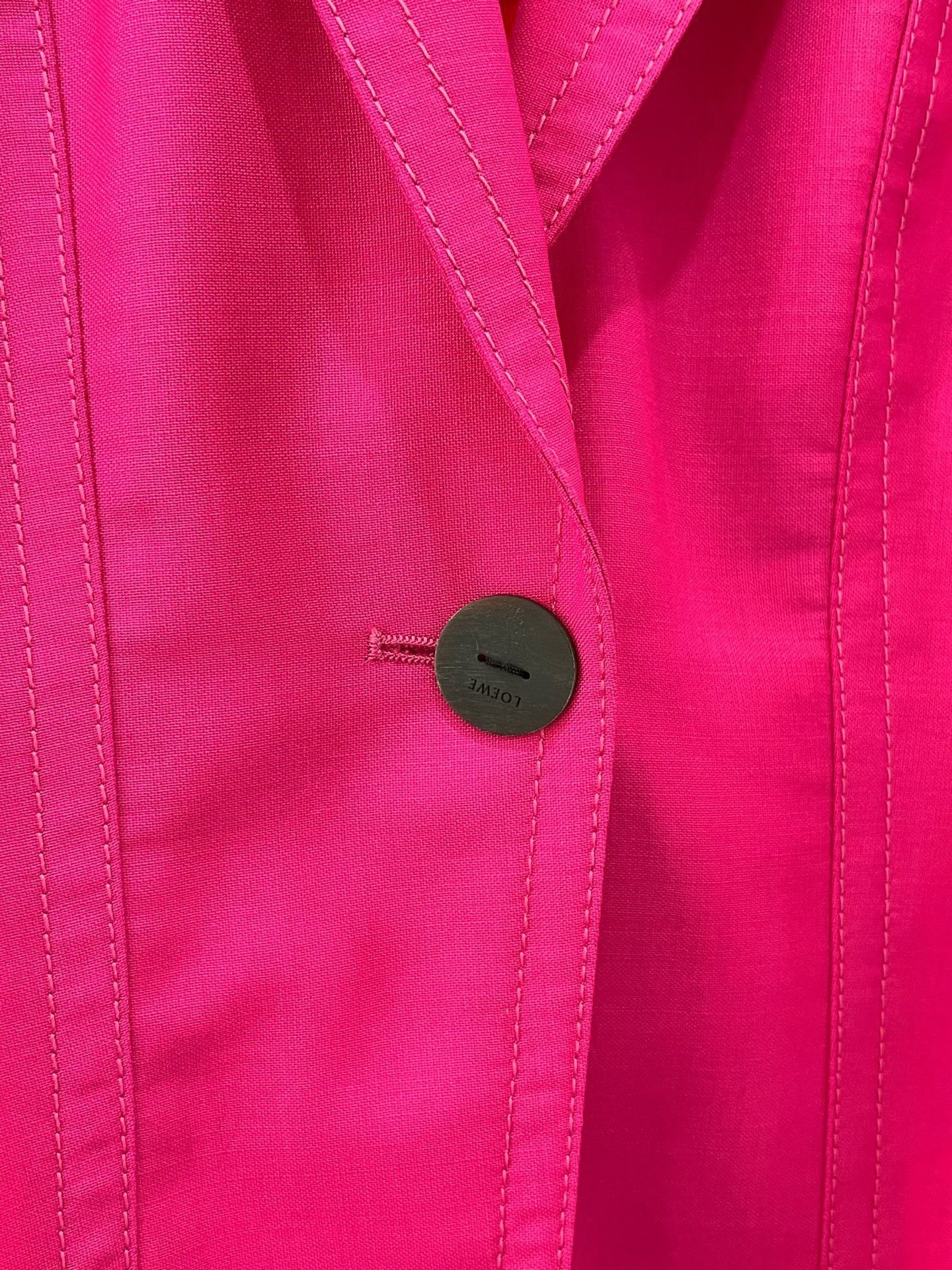 Loewe Loewe Bright Pink Waist-Cinched Suit Size XXS / US 00 / IT 34 - 3 Thumbnail