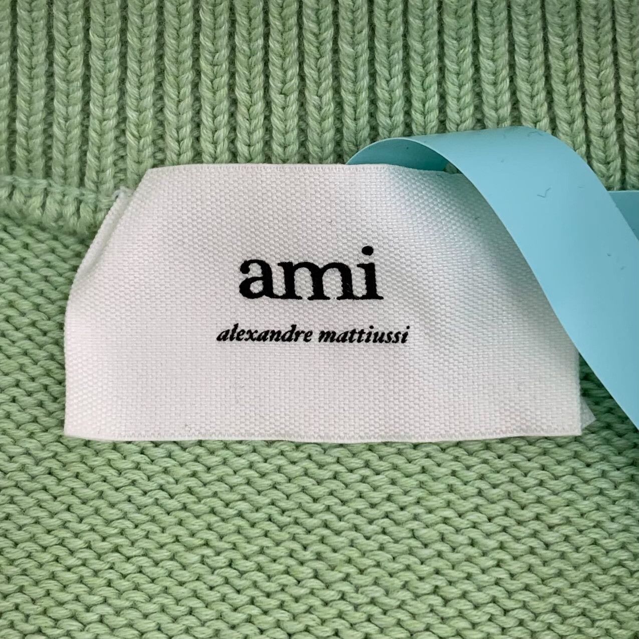 AMI Ami Green Heart Letter Knit Sweater Size S / US 4 / IT 40 - 5 Thumbnail