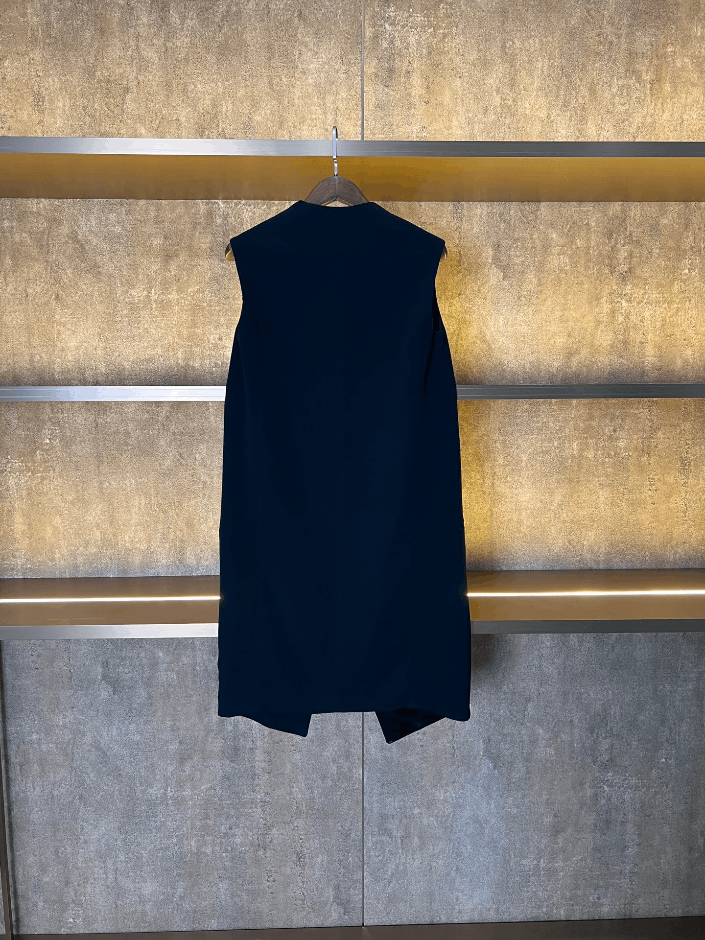 Celine Celine Black Long V-Neck Vest Size S / US 4 / IT 40 - 2 Thumbnail